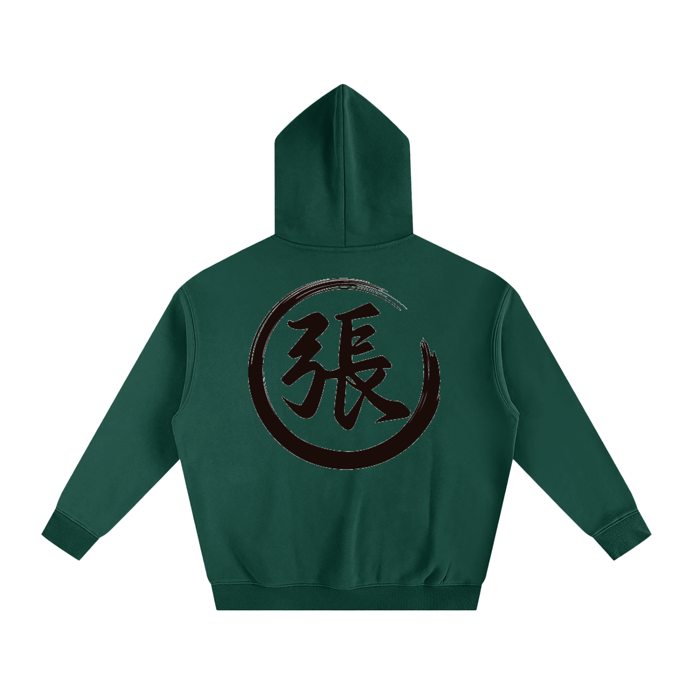 Oversize Fleeced Hoodie - Zhang, Black