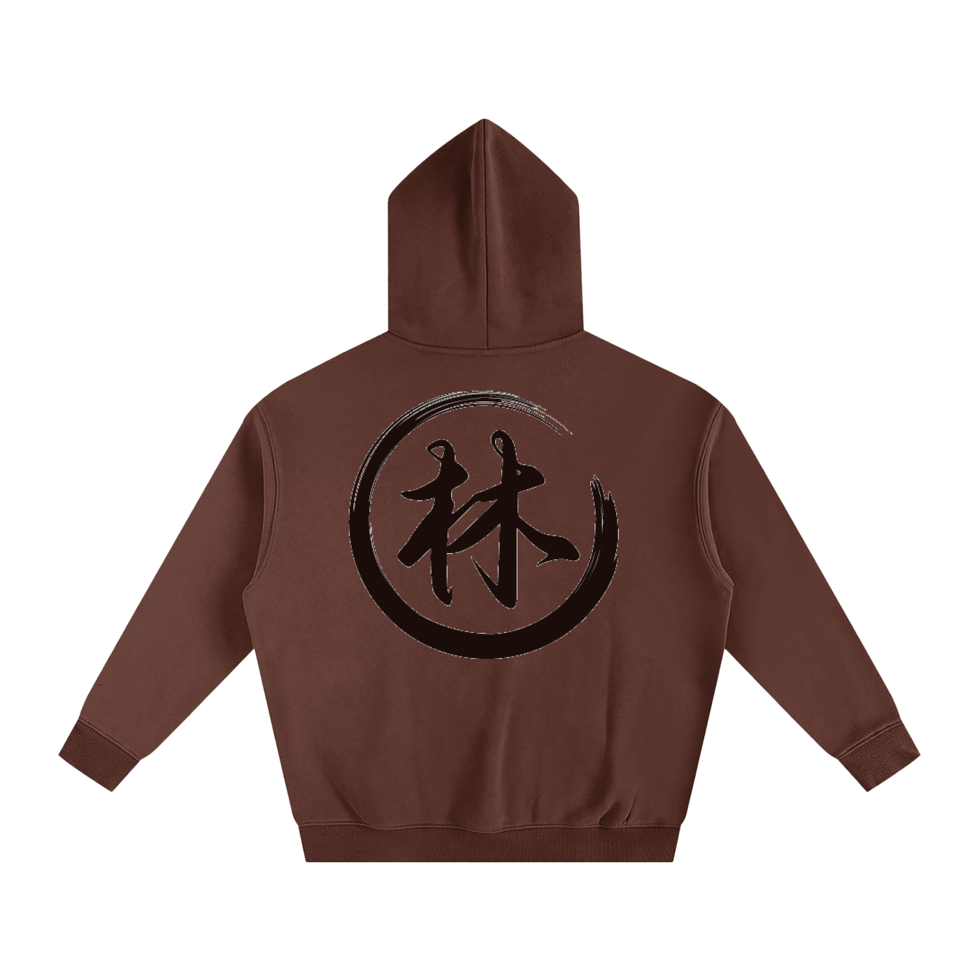 Oversize Fleeced Hoodie - Lin, Black