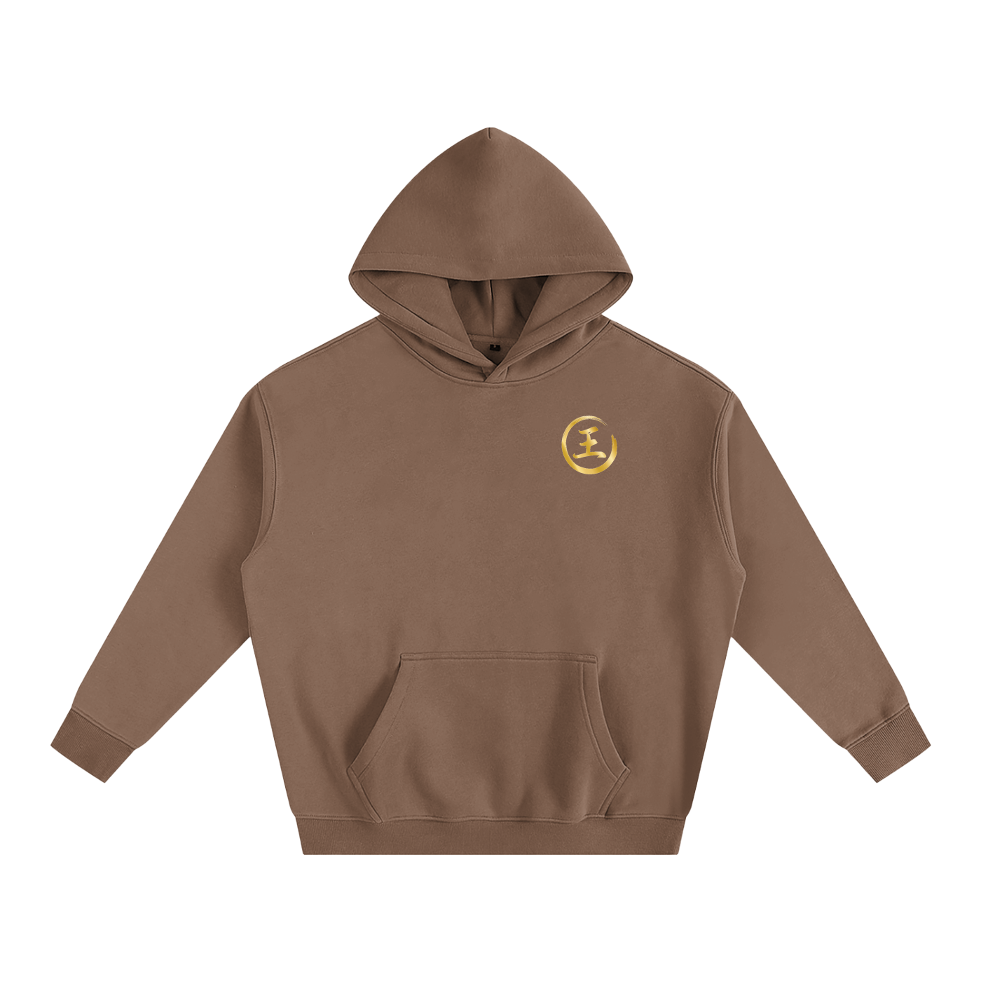 Oversize Fleeced Hoodie - Wang, Gold