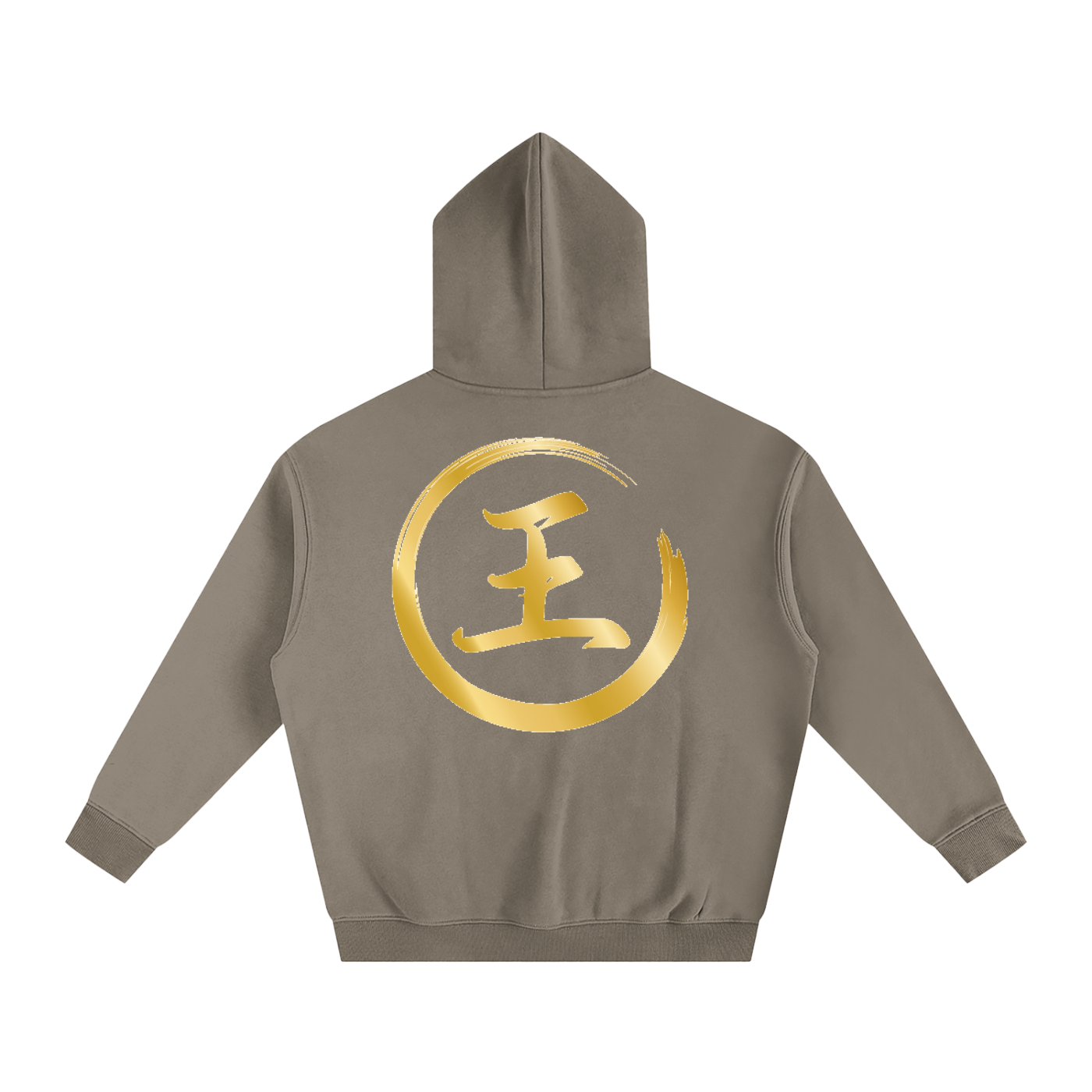 Oversize Fleeced Hoodie - Wang, Gold