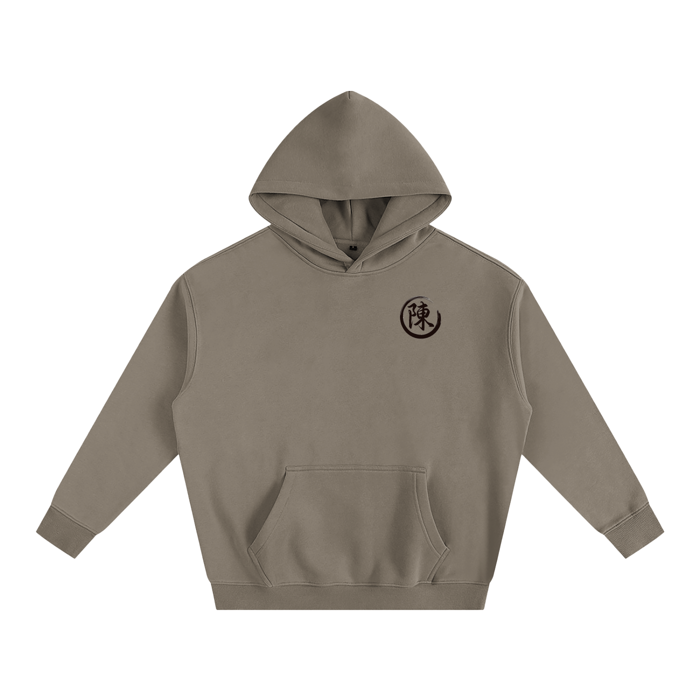 Oversize Fleeced Hoodie - Chen, Black