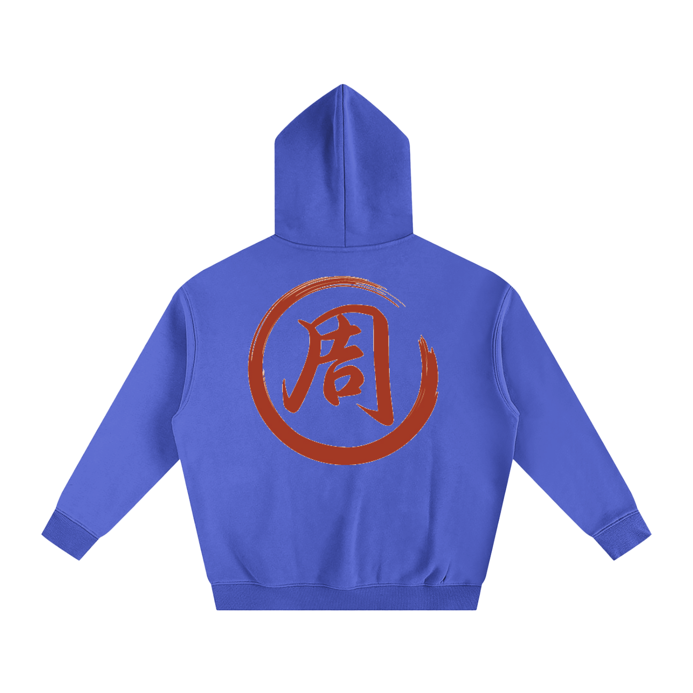Oversize Fleeced Hoodie - Zhou, Red