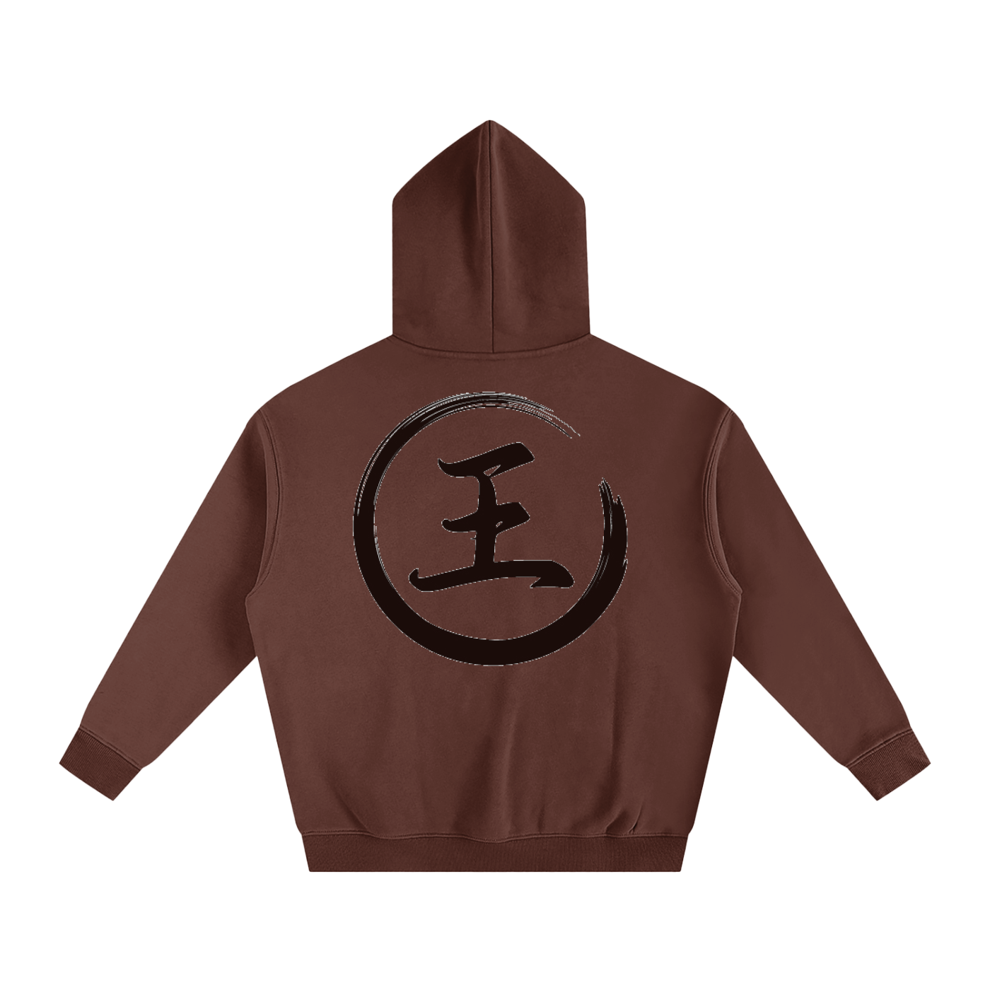 Oversize Fleeced Hoodie - Wang, Black
