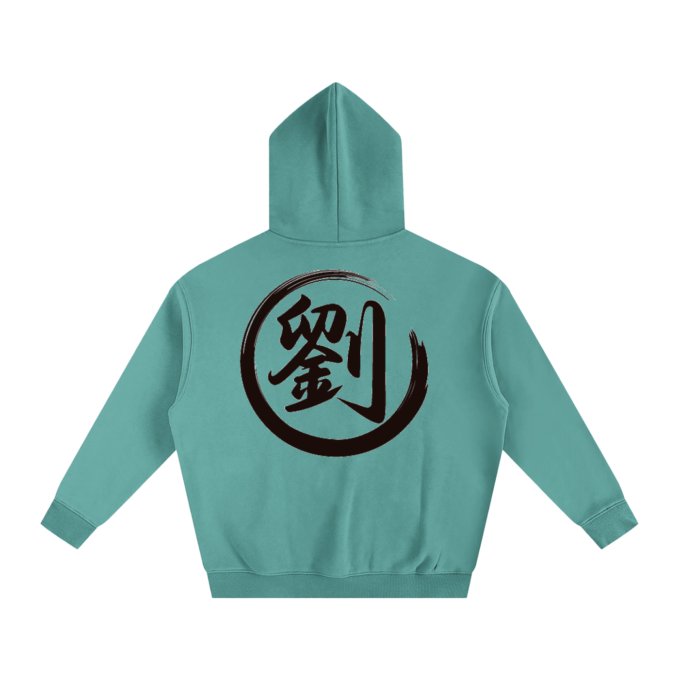 Oversize Fleeced Hoodie - Liu, Black