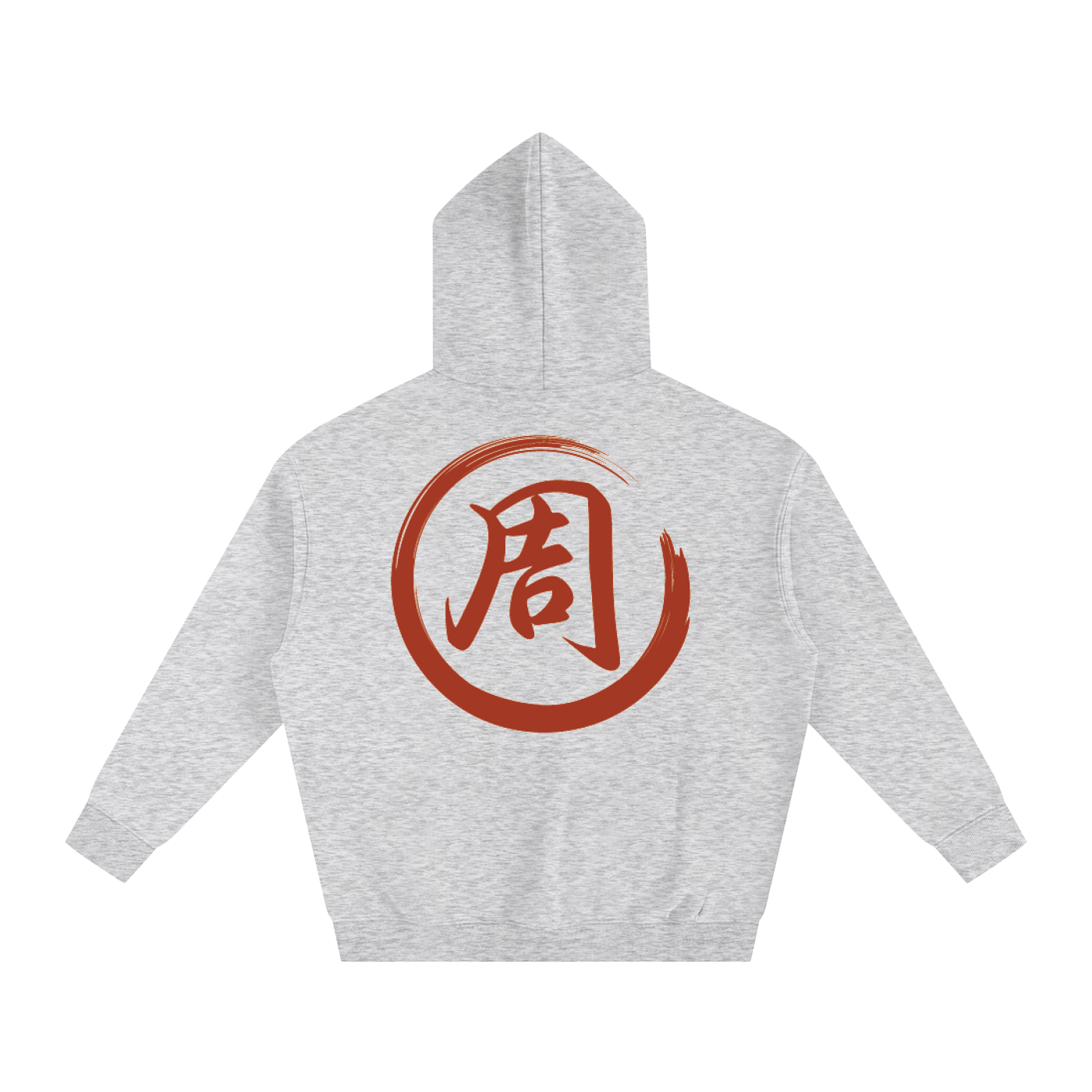 Oversize Fleeced Hoodie - Zhou, Red