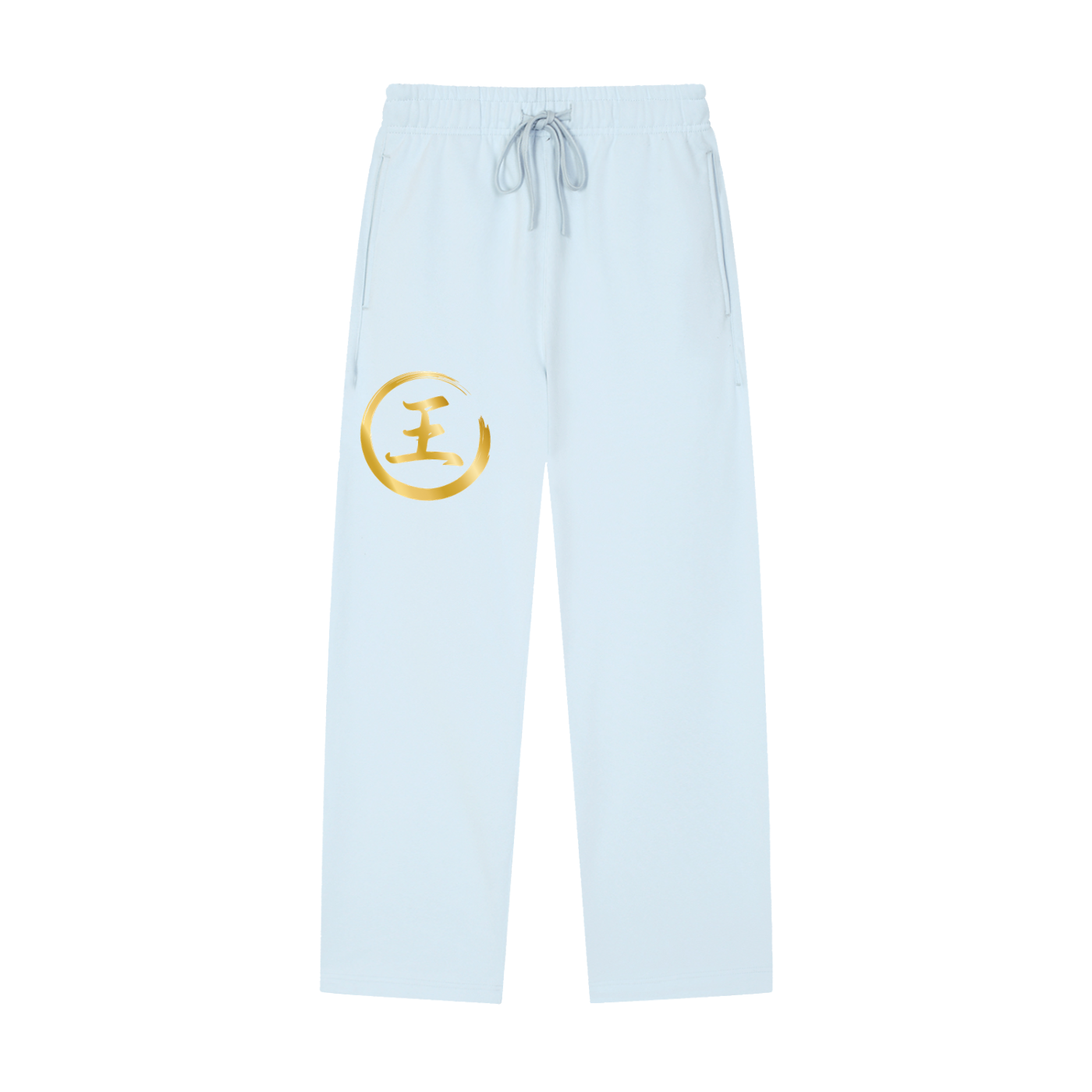 Solid Color Straight-Leg Sweatpants - Wang, Gold