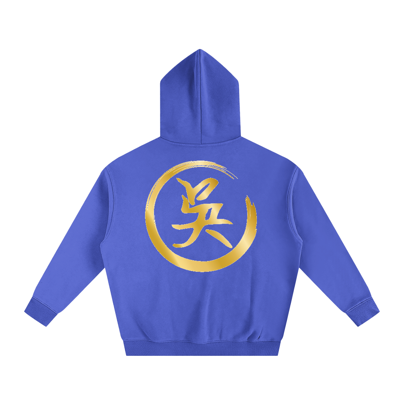 Oversize Fleeced Hoodie - Wu, Gold