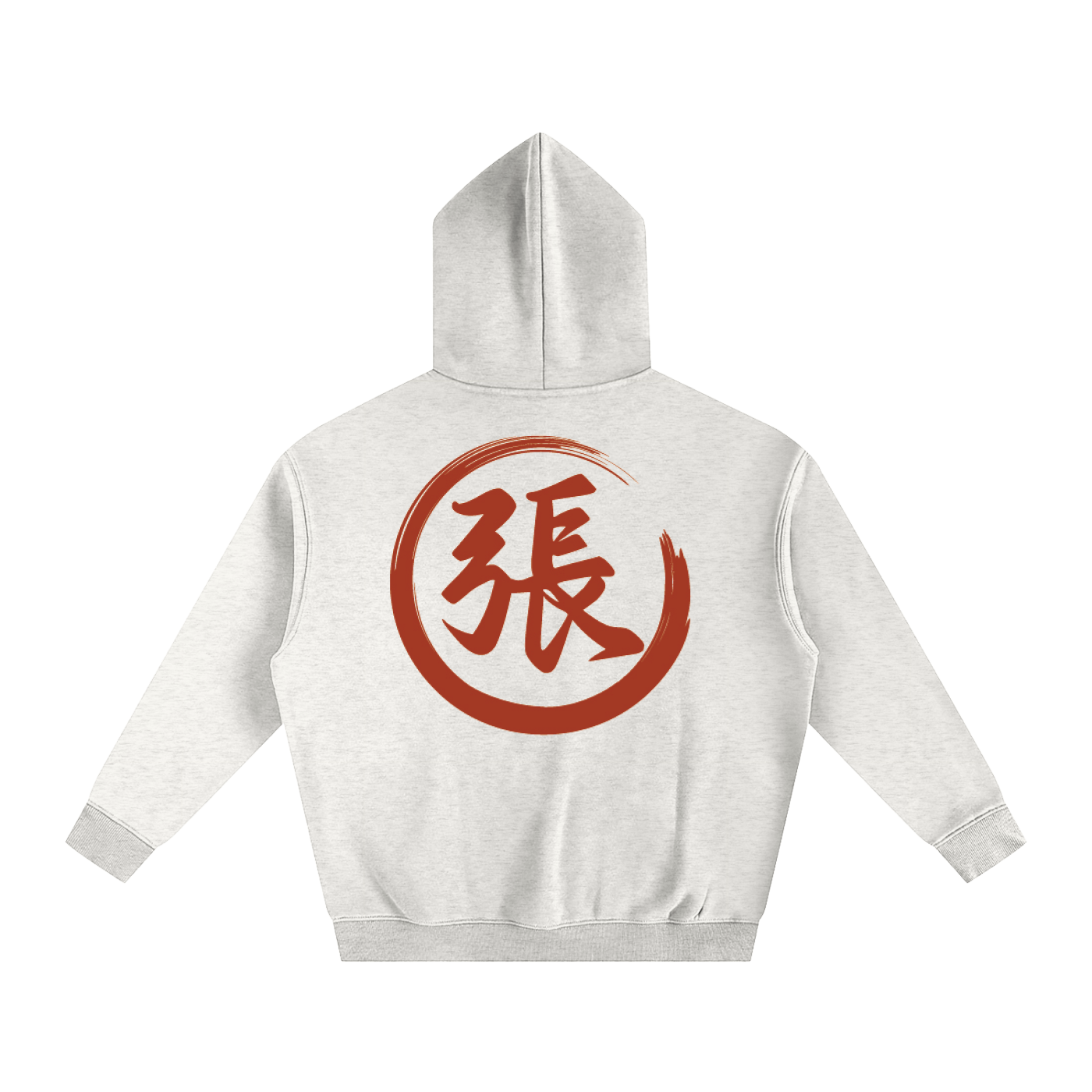 Oversize Fleeced Hoodie - Zhang, Red