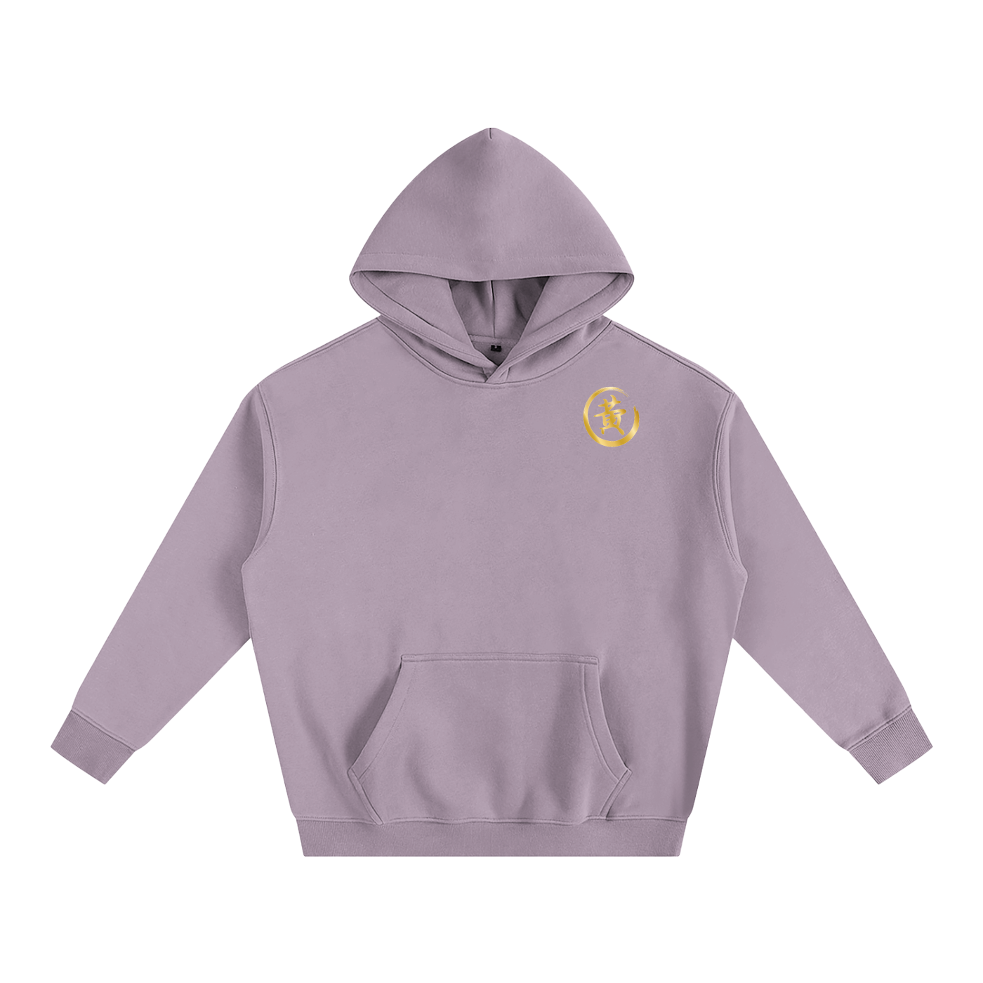 Oversize Fleeced Hoodie - Huang, Gold