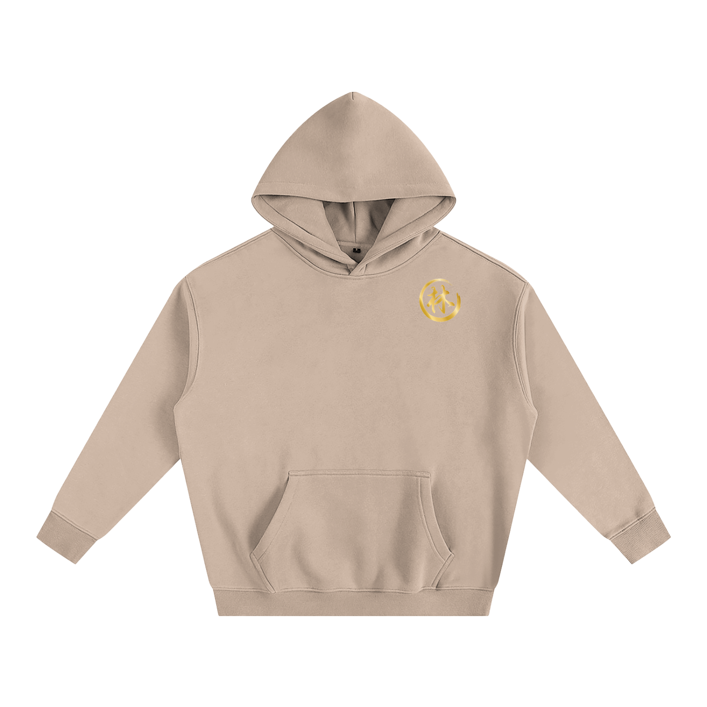 Oversize Fleeced Hoodie - Lin, Gold