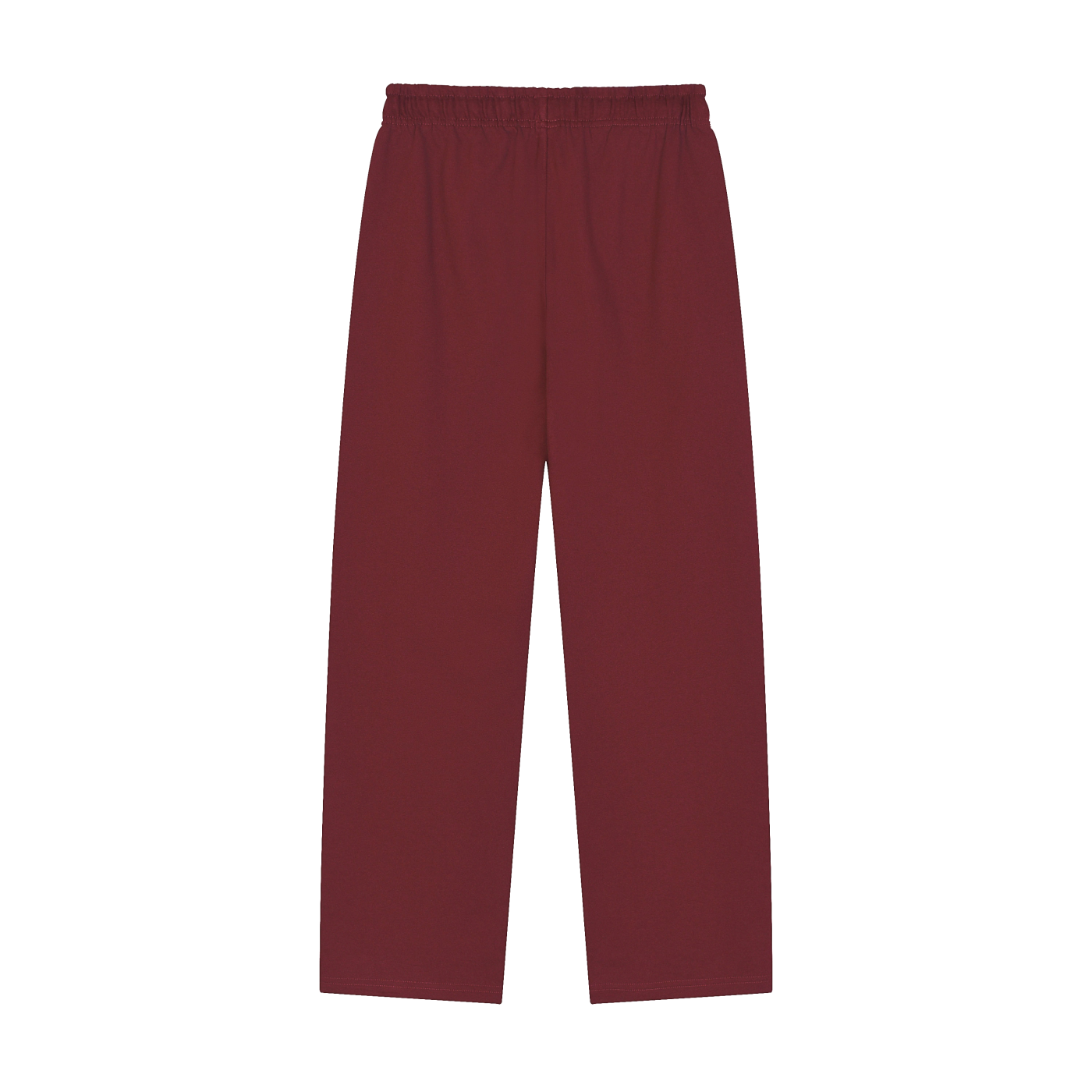 Solid Color Straight-Leg Sweatpants - Huang, Black