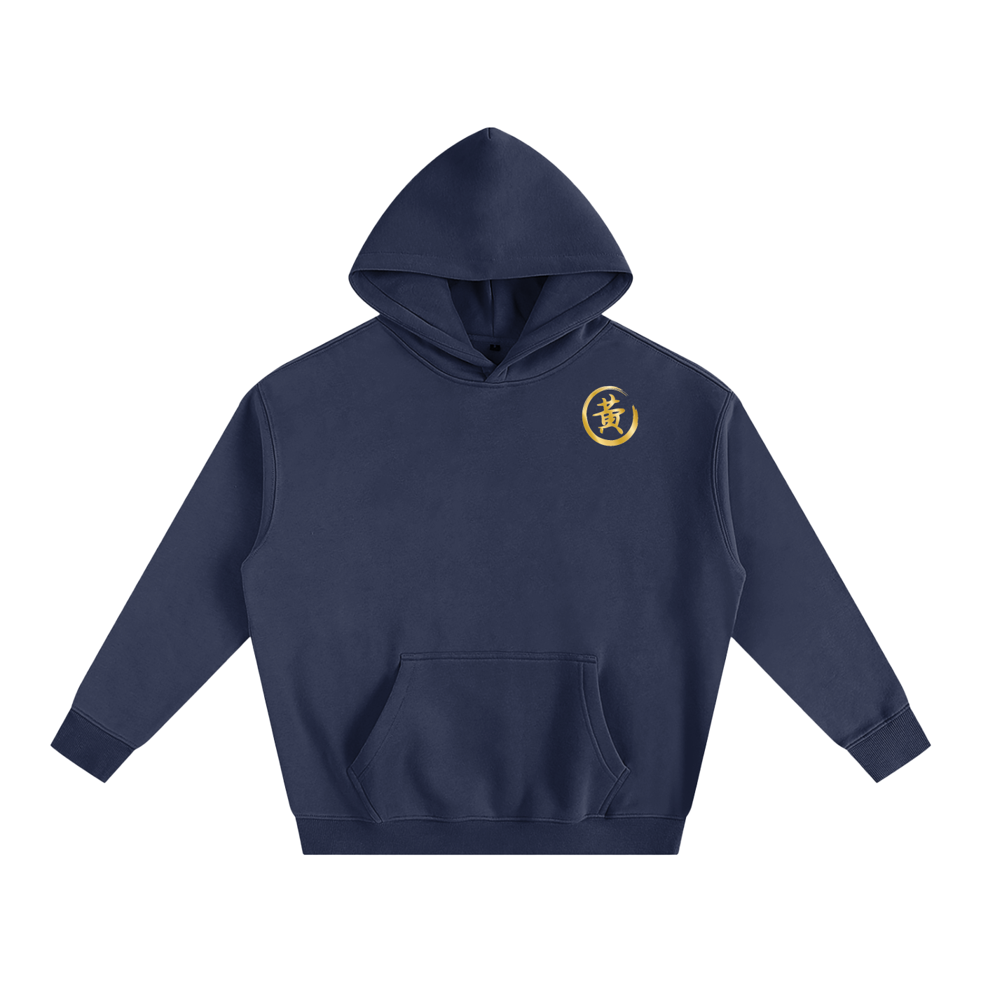 Oversize Fleeced Hoodie - Huang, Gold