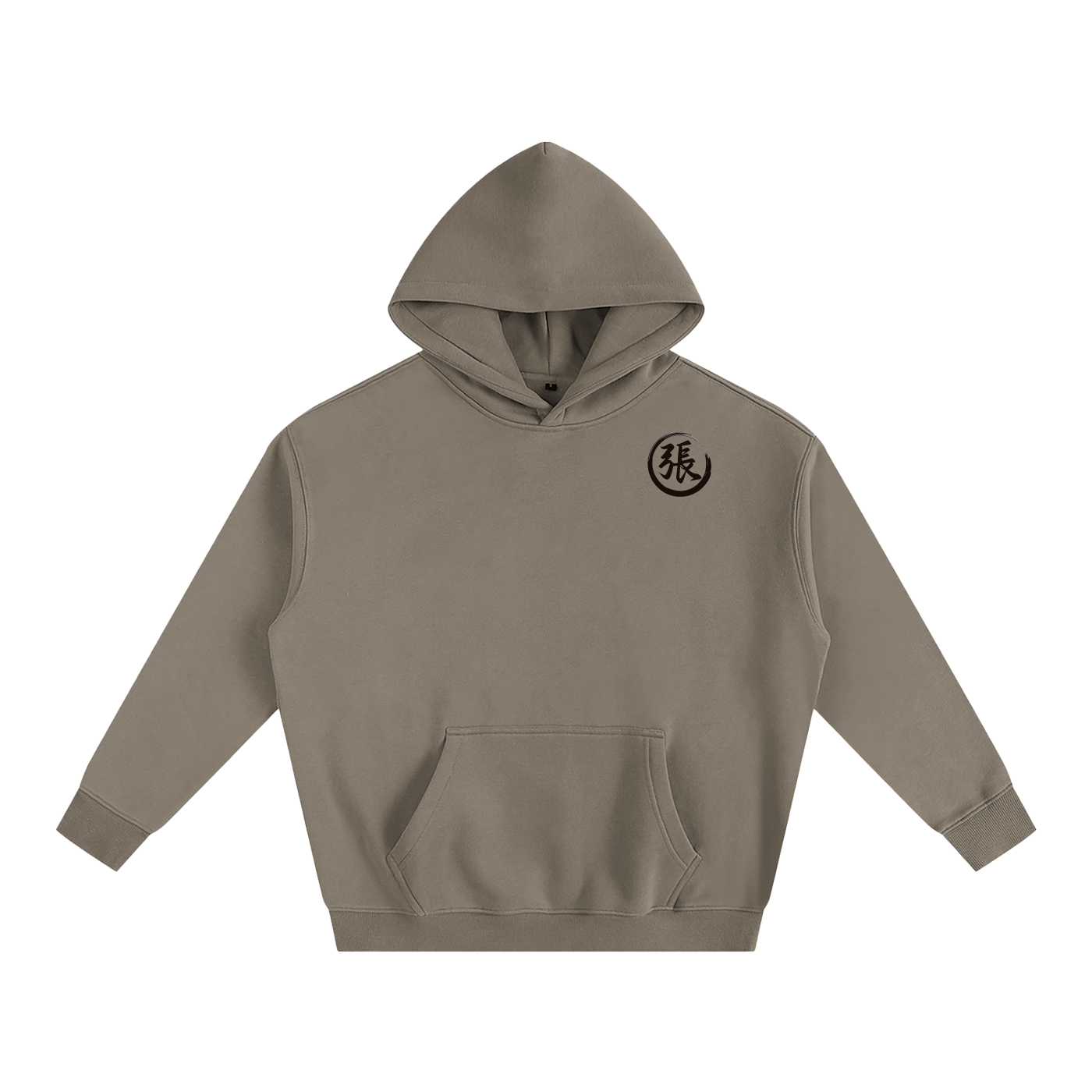 Oversize Fleeced Hoodie - Zhang, Black