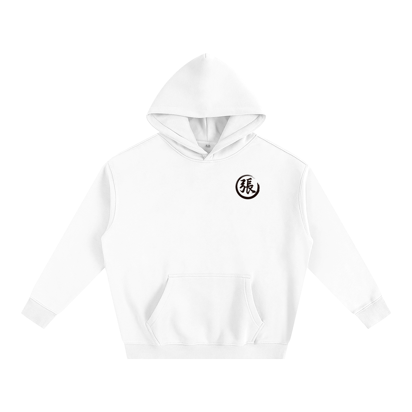 Oversize Fleeced Hoodie - Zhang, Black
