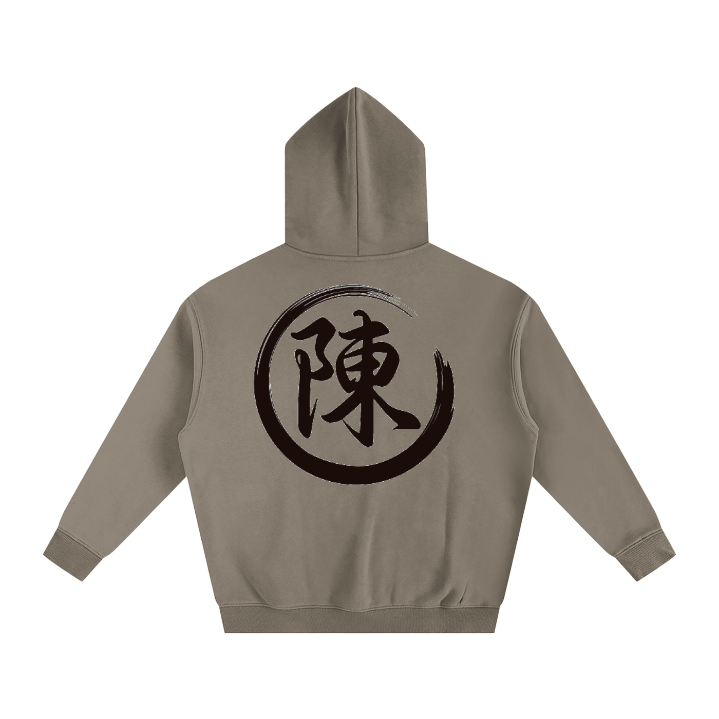 Oversize Fleeced Hoodie - Chen, Black