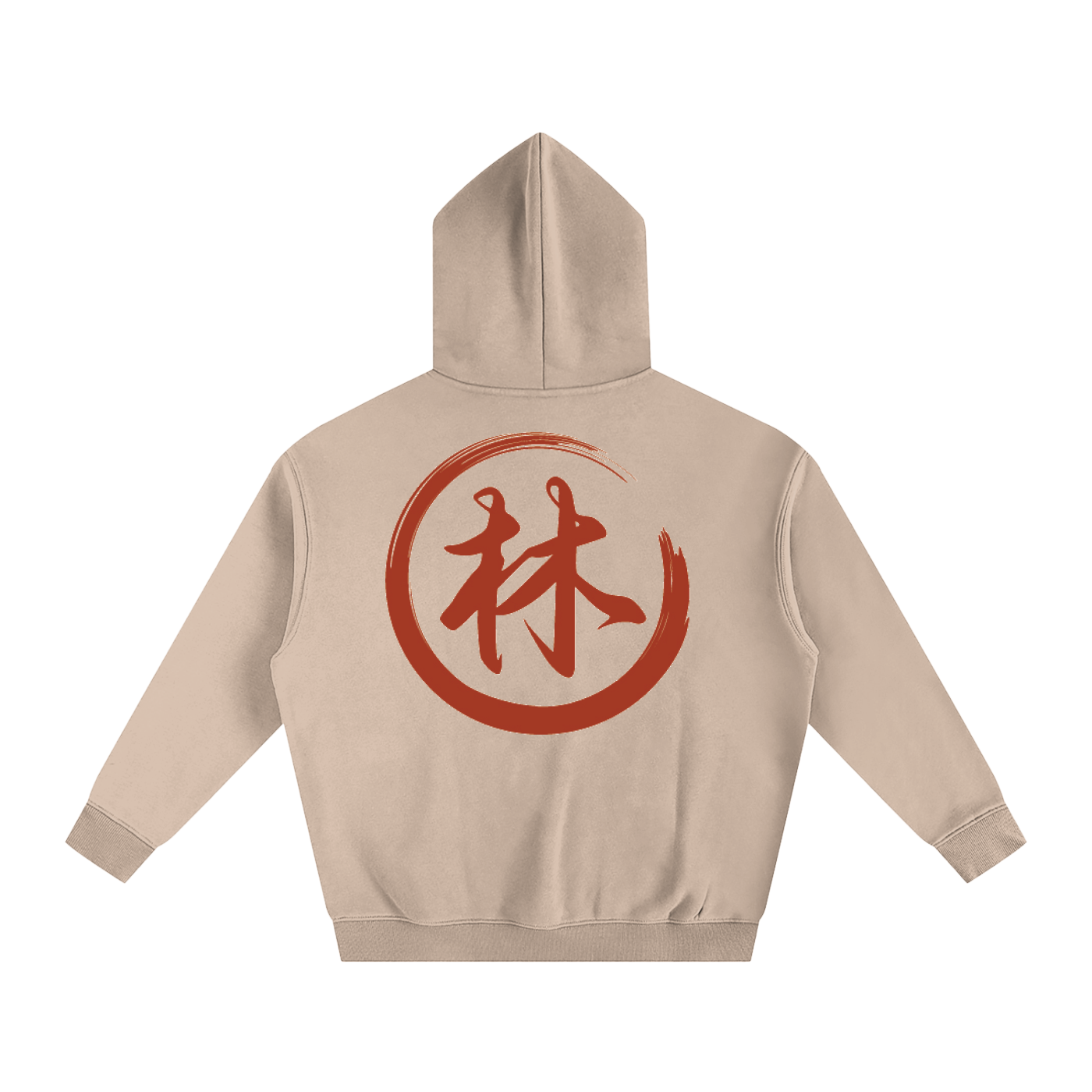 Oversize Fleeced Hoodie - Lin, Red