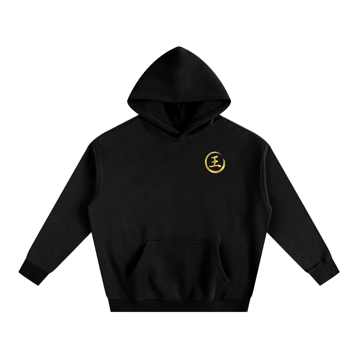 Oversize Fleeced Hoodie - Wang, Gold
