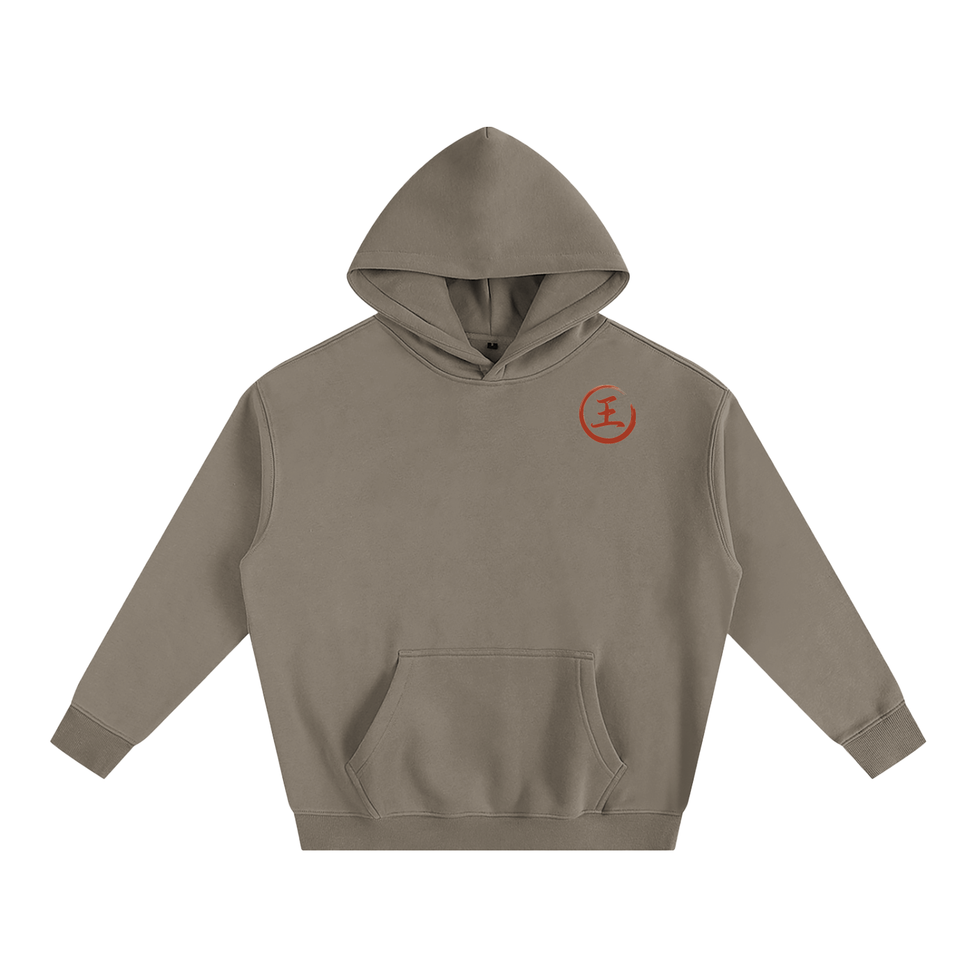 Oversize Fleeced Hoodie - Wang, Red