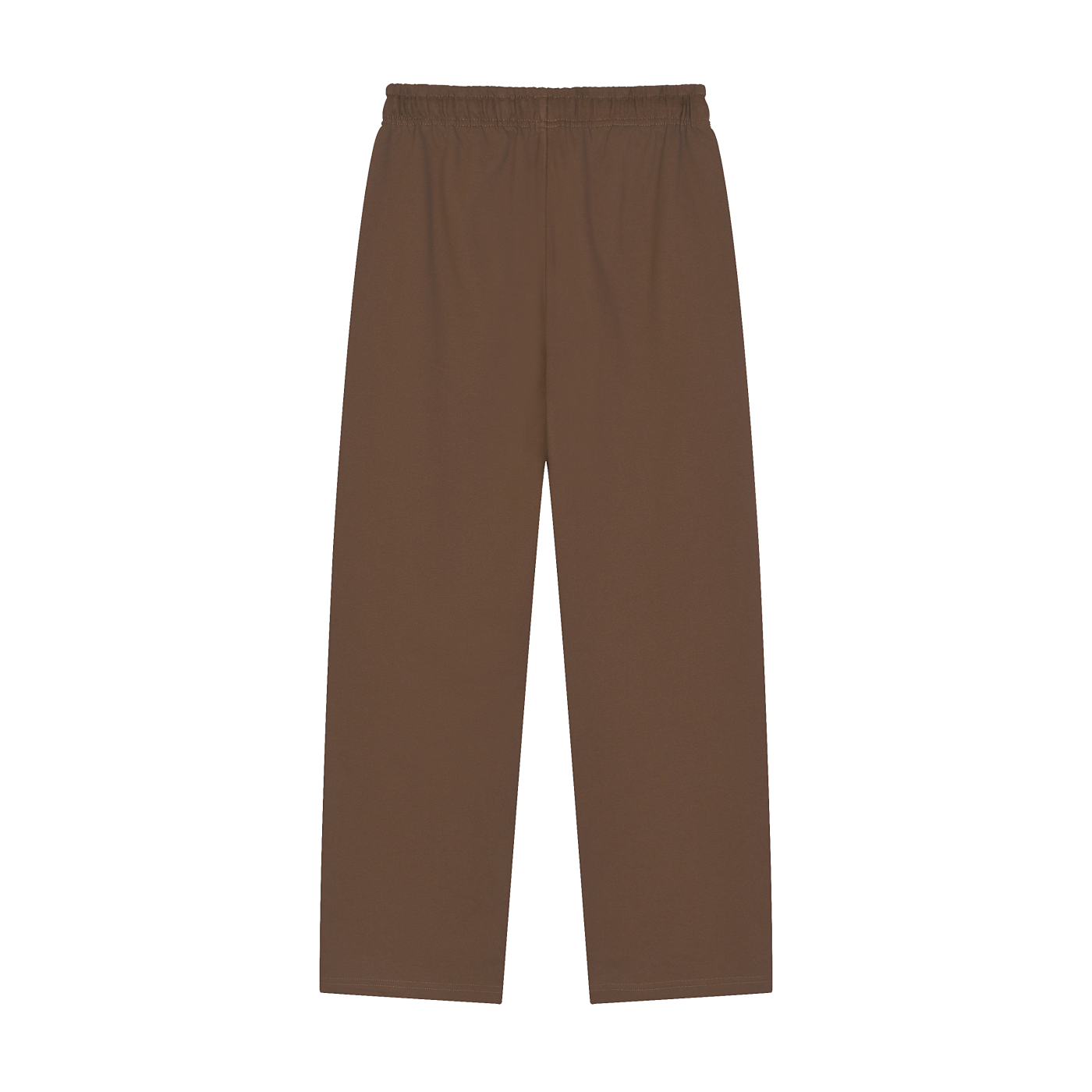 Solid Color Straight-Leg Sweatpants - Yang, Black
