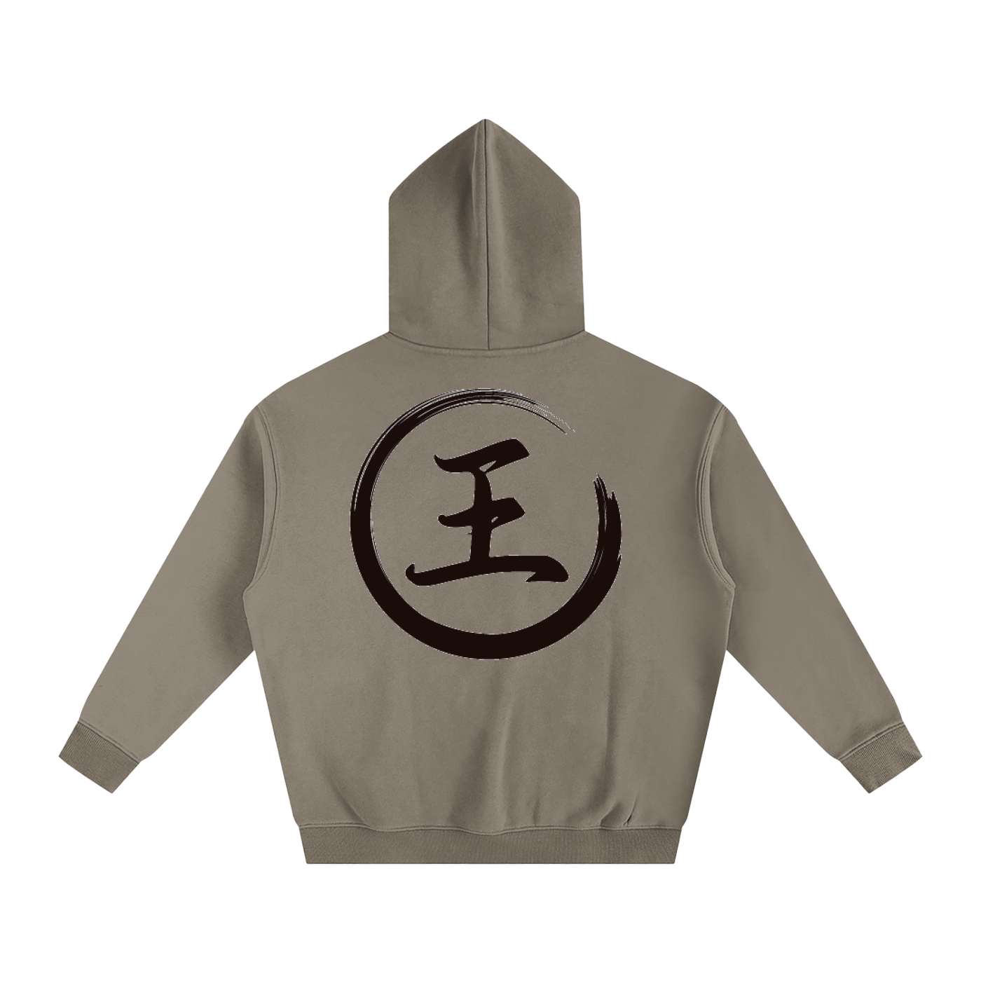 Oversize Fleeced Hoodie - Wang, Black