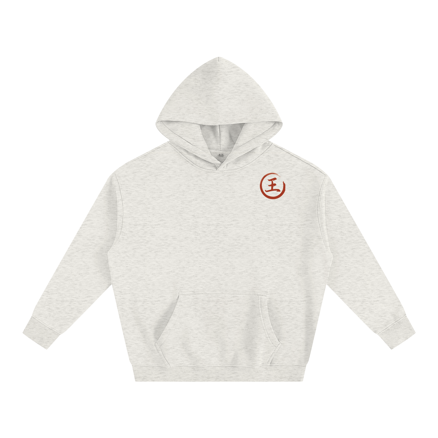 Oversize Fleeced Hoodie - Wang, Red
