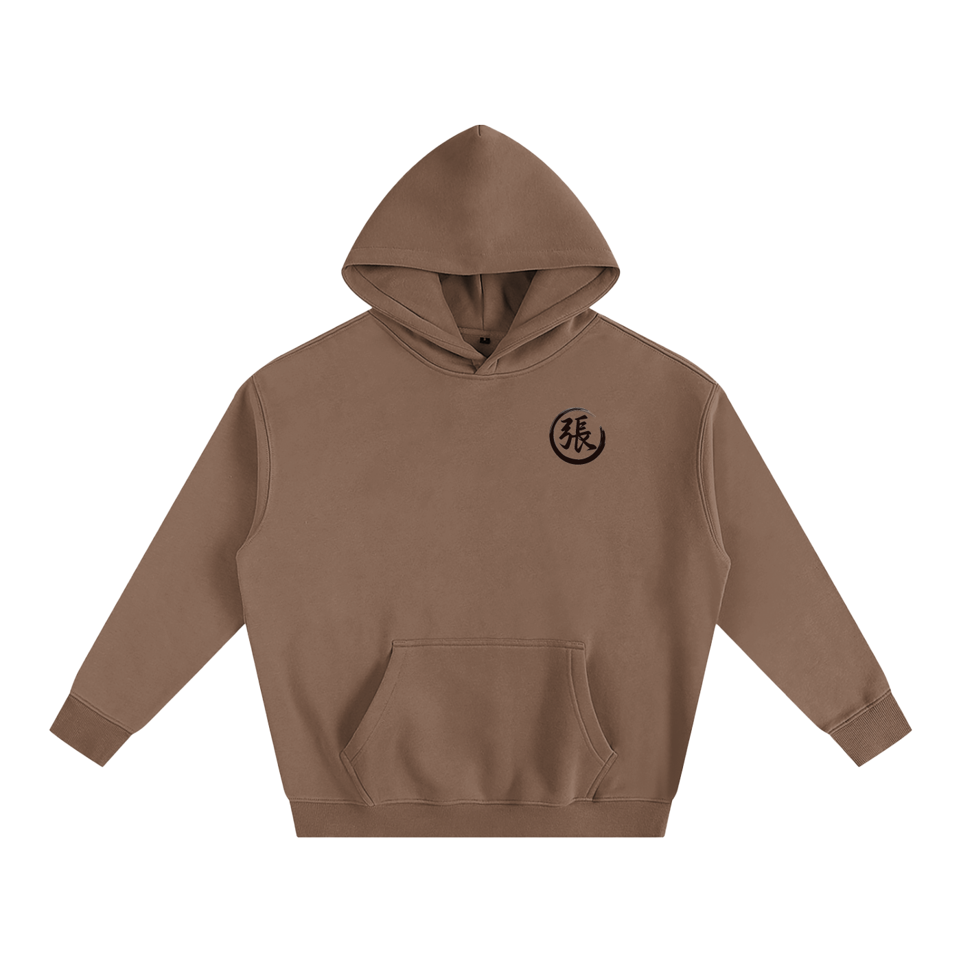 Oversize Fleeced Hoodie - Zhang, Black