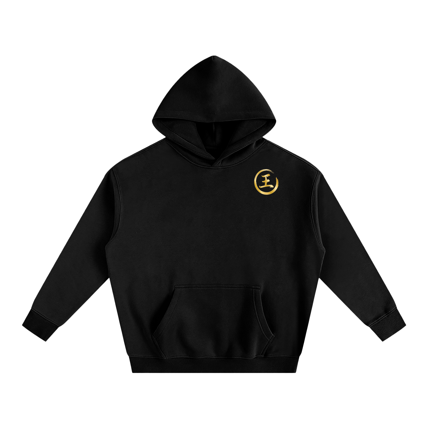 Oversize Fleeced Hoodie - Wang, Gold