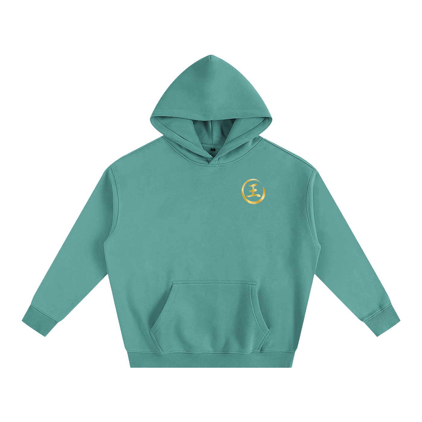 Oversize Fleeced Hoodie - Wang, Gold