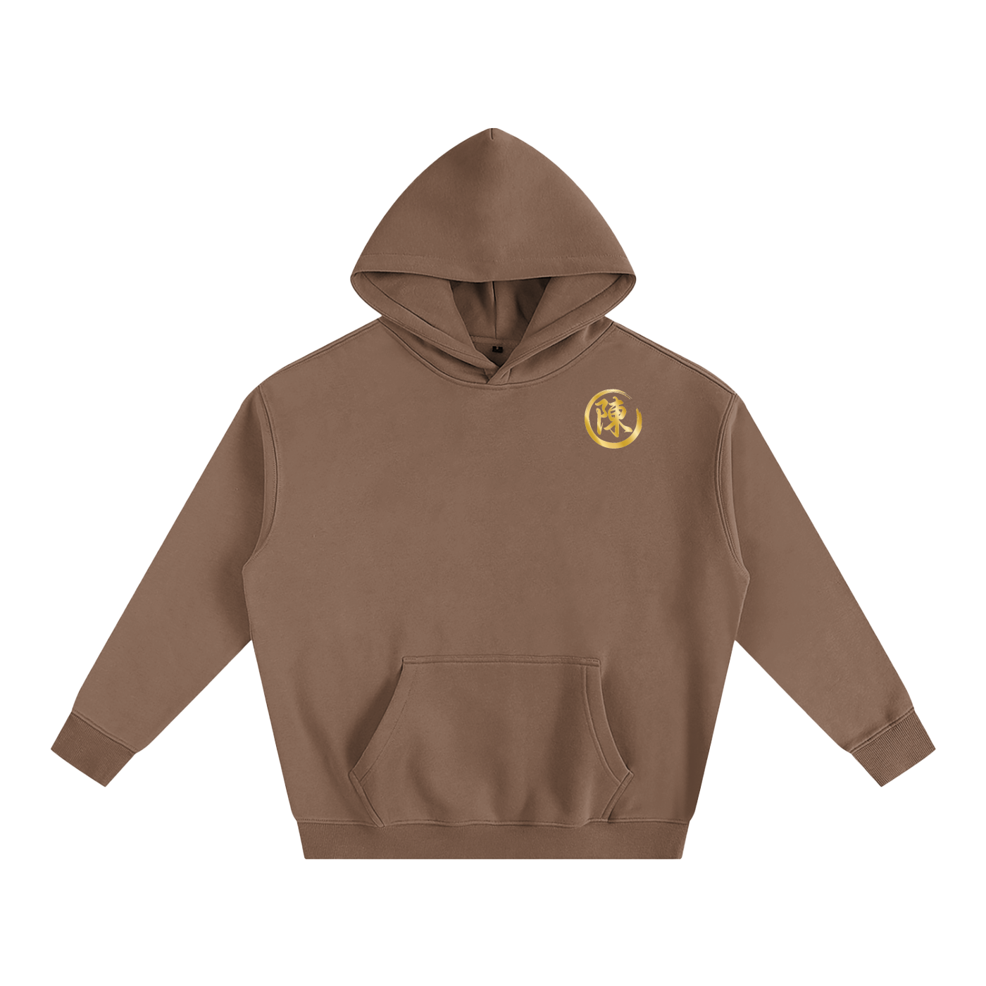 Oversize Fleeced Hoodie - Chen, Gold