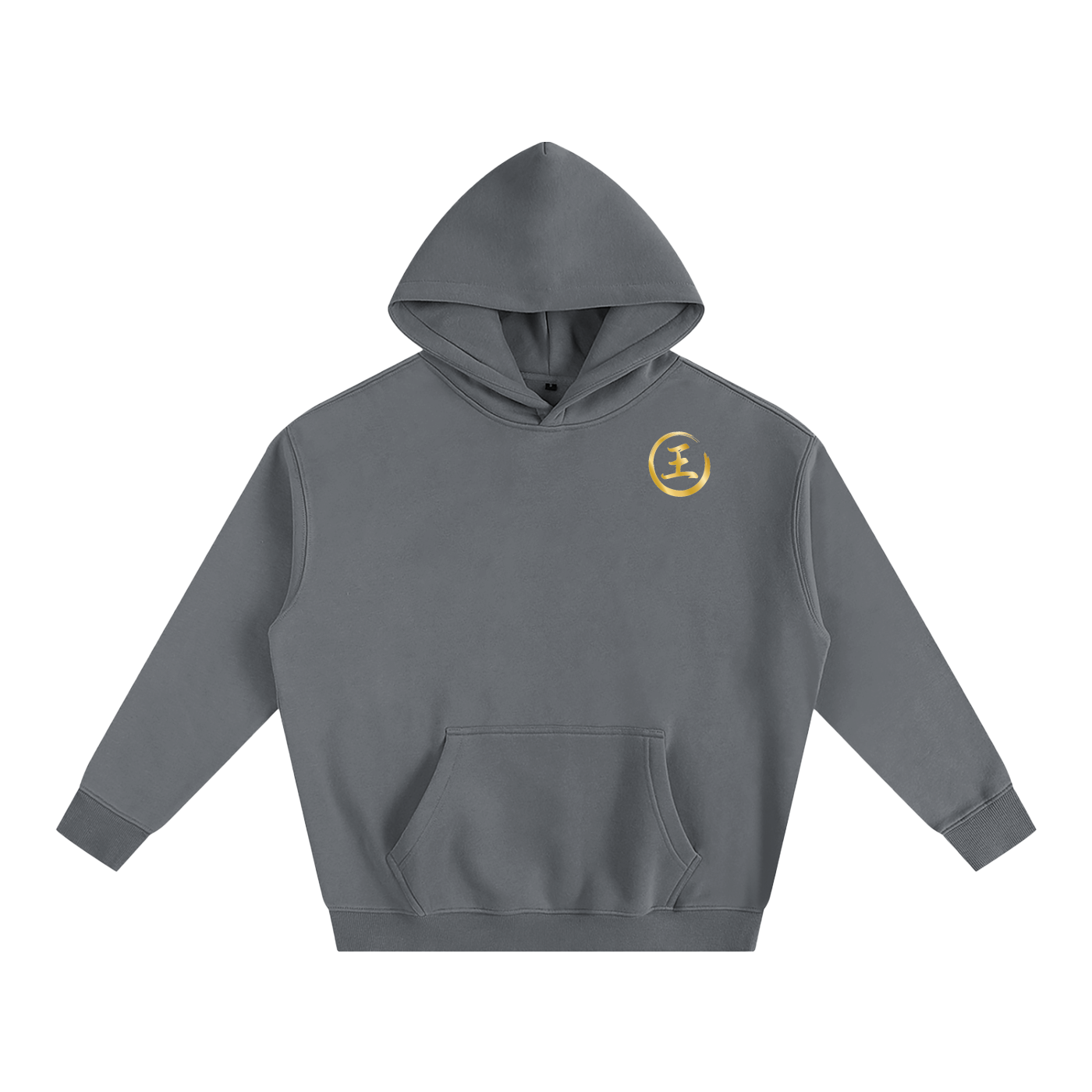 Oversize Fleeced Hoodie - Wang, Gold