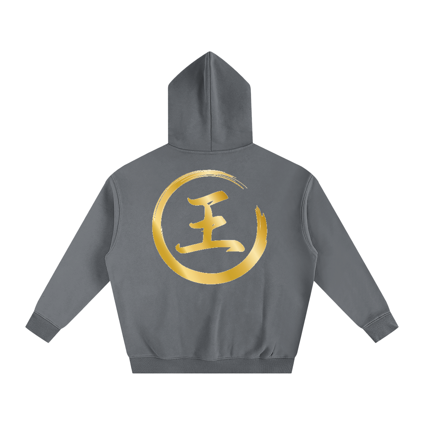Oversize Fleeced Hoodie - Wang, Gold