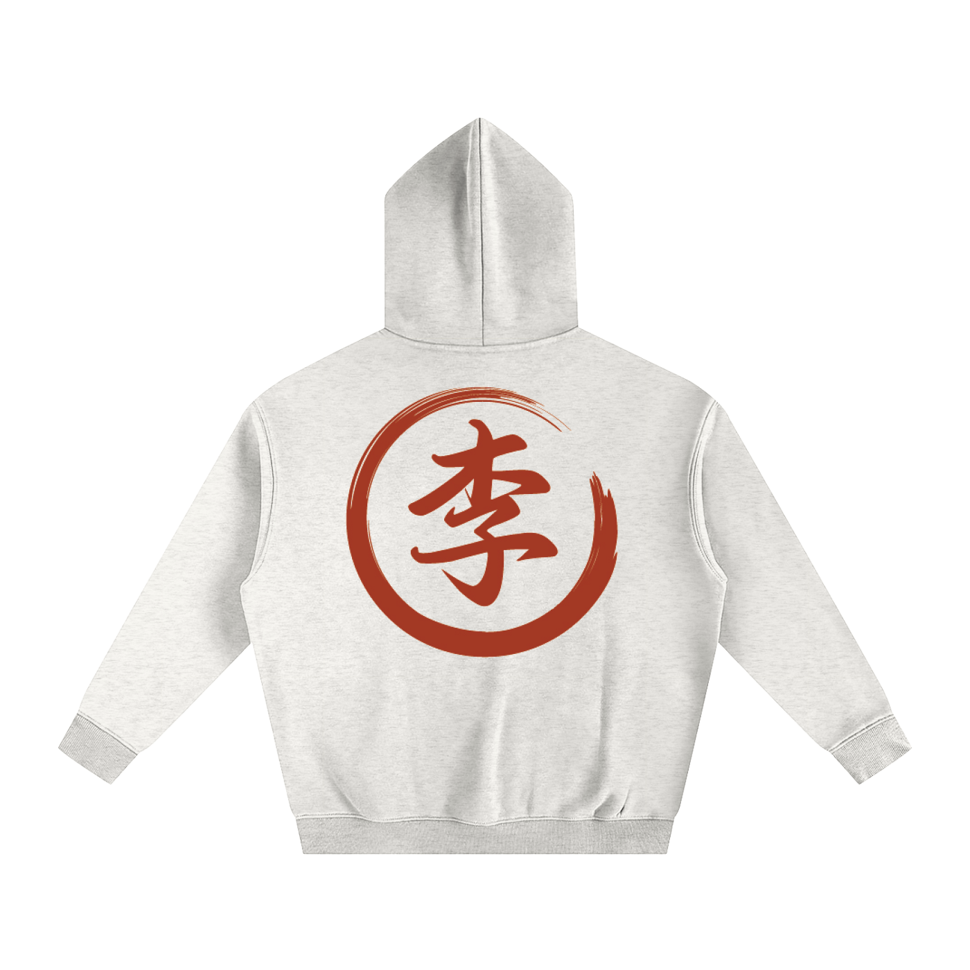 Oversize Fleeced Hoodie - Li, Red