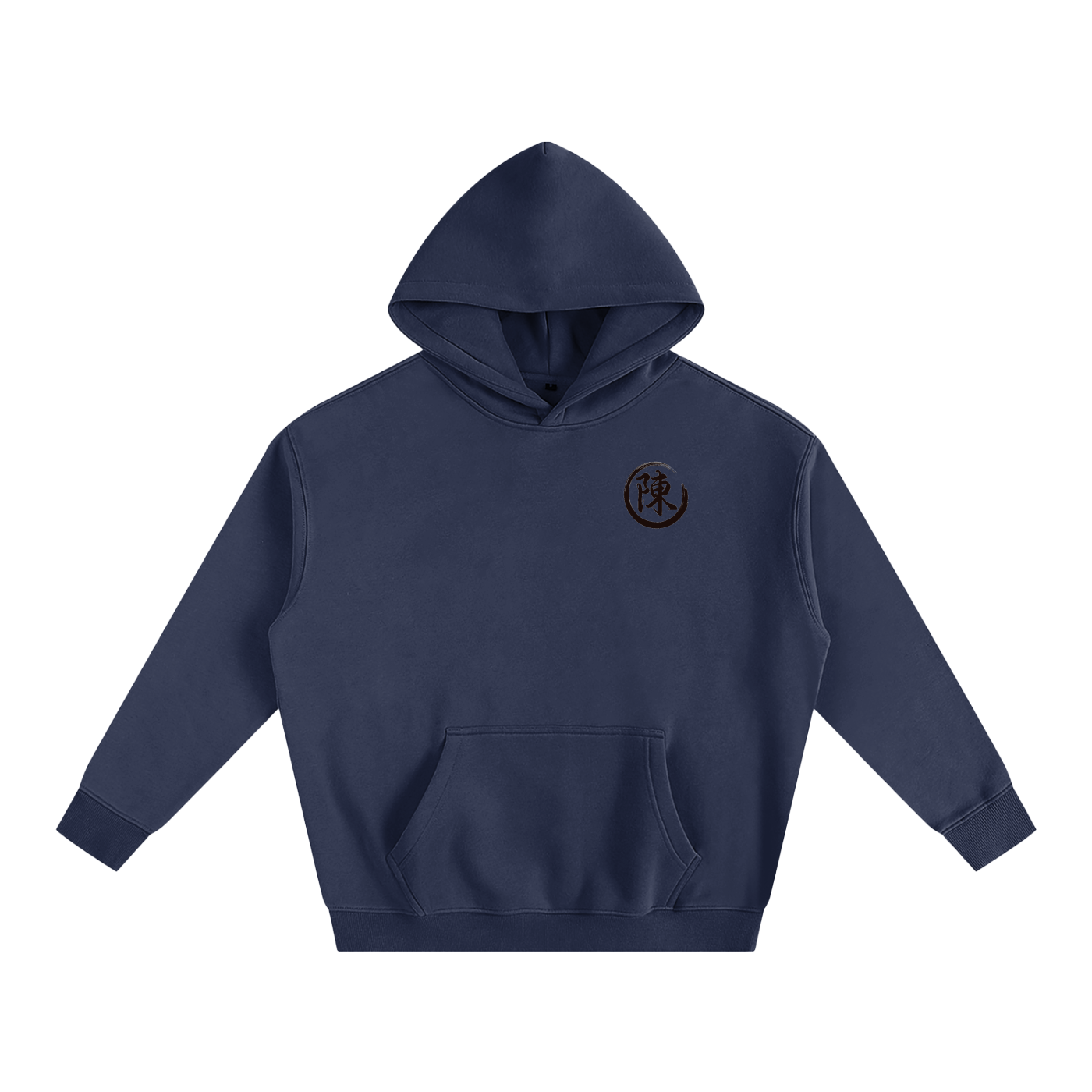 Oversize Fleeced Hoodie - Chen, Black