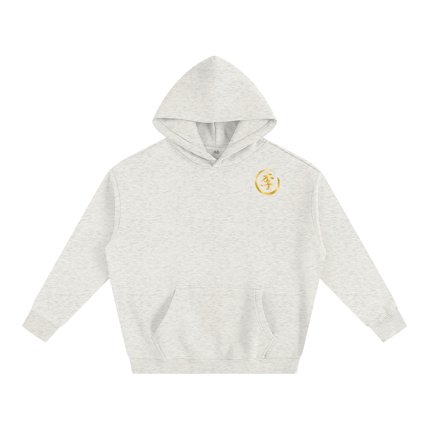 Oversize Fleeced Hoodie - Li, Gold