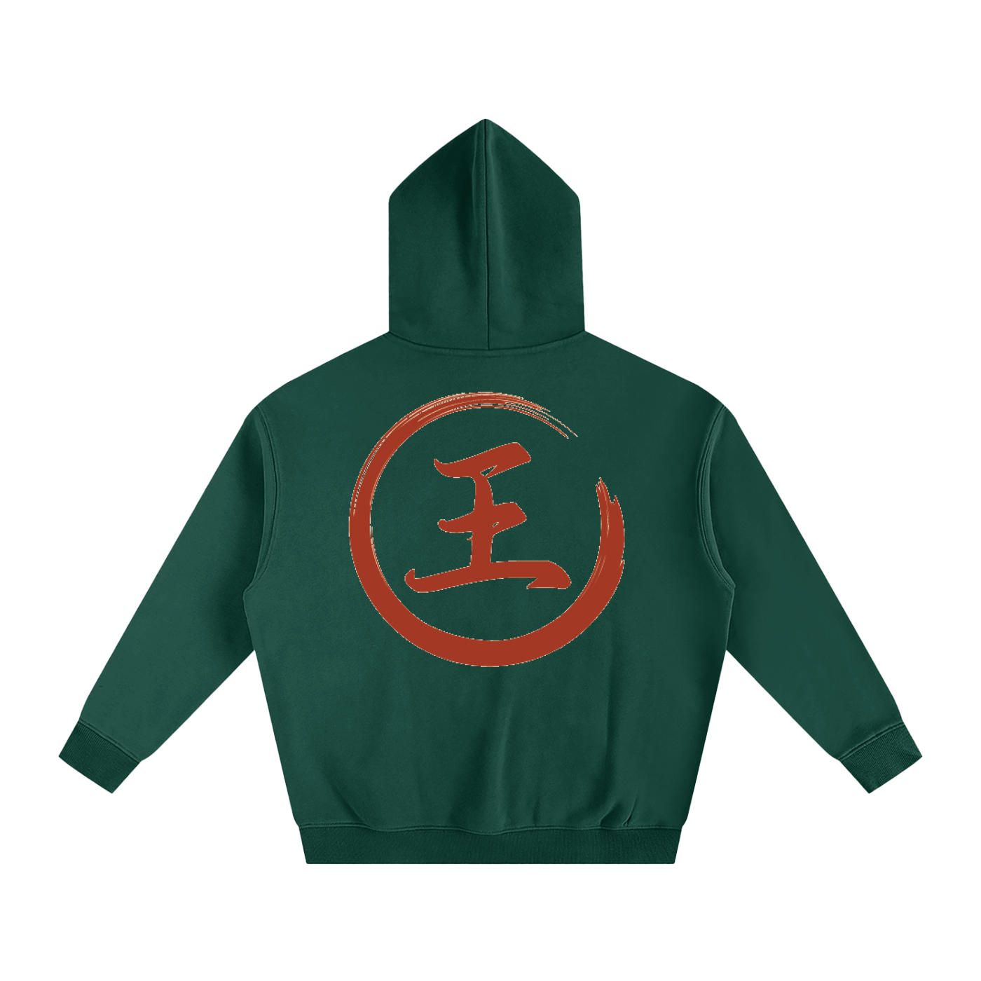 Oversize Fleeced Hoodie - Wang, Red
