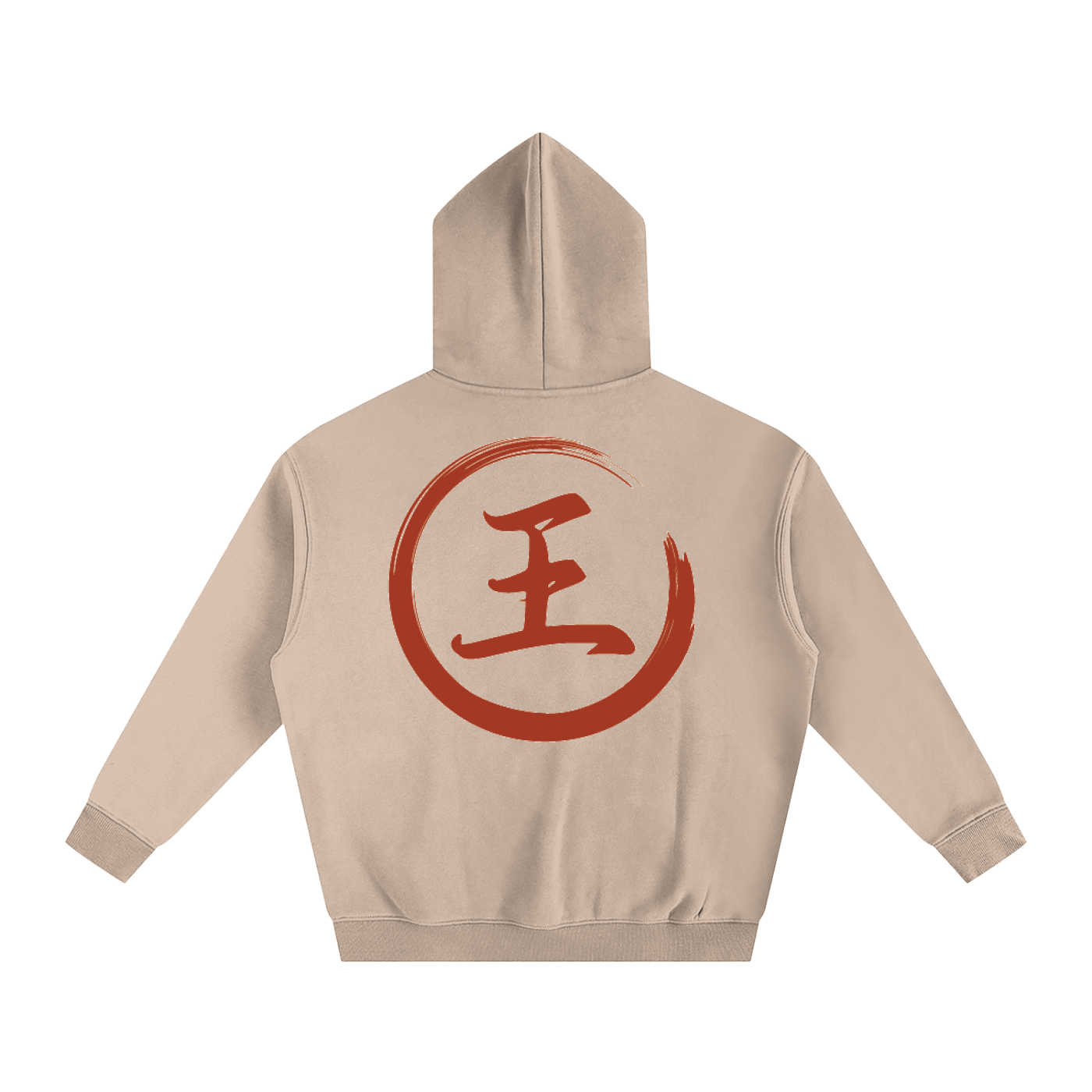 Oversize Fleeced Hoodie - Wang, Red