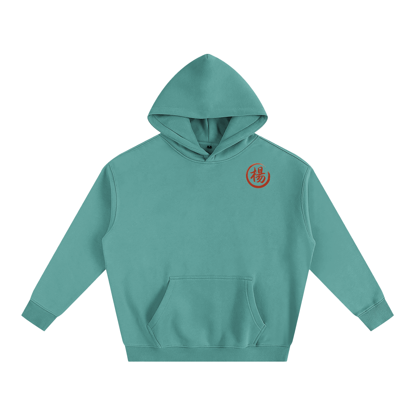 Oversize Fleeced Hoodie - Yang, Red