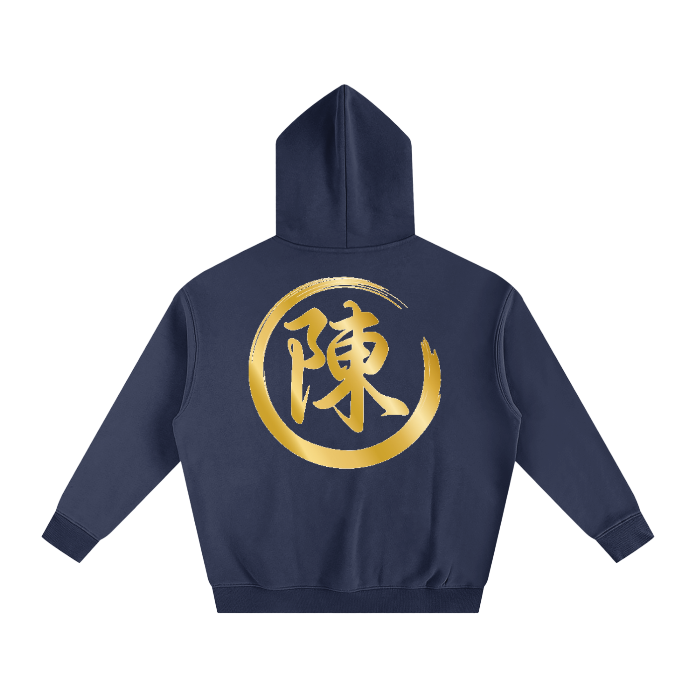 Oversize Fleeced Hoodie - Chen, Gold