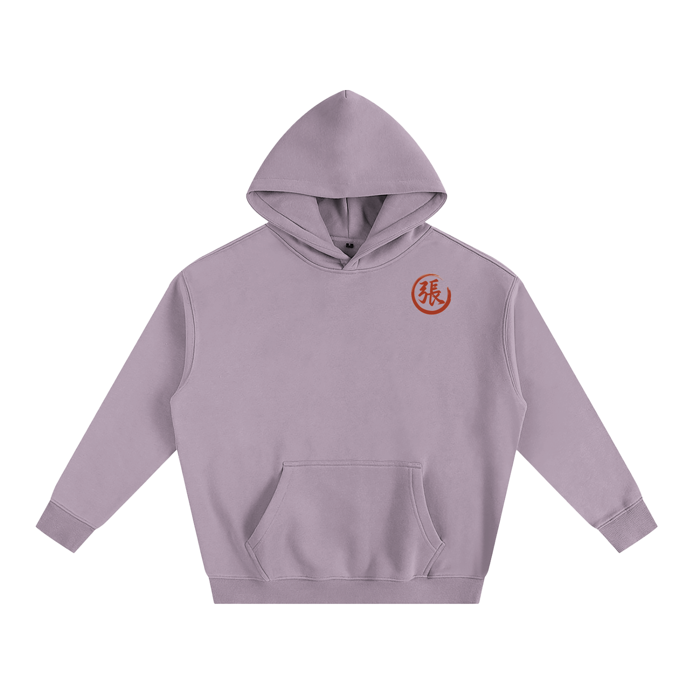 Oversize Fleeced Hoodie - Zhang, Red