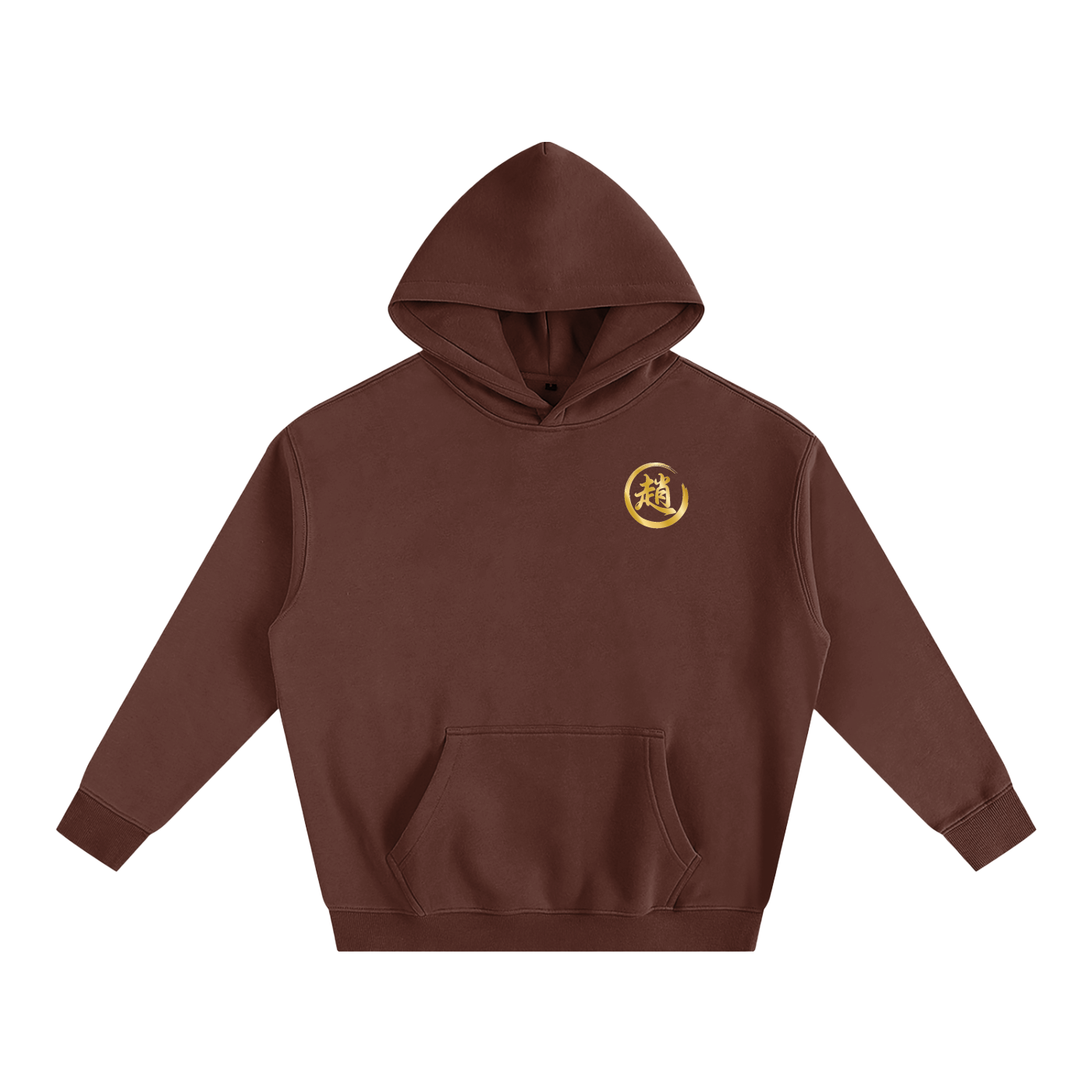 Oversize Fleeced Hoodie - Zhao, Gold