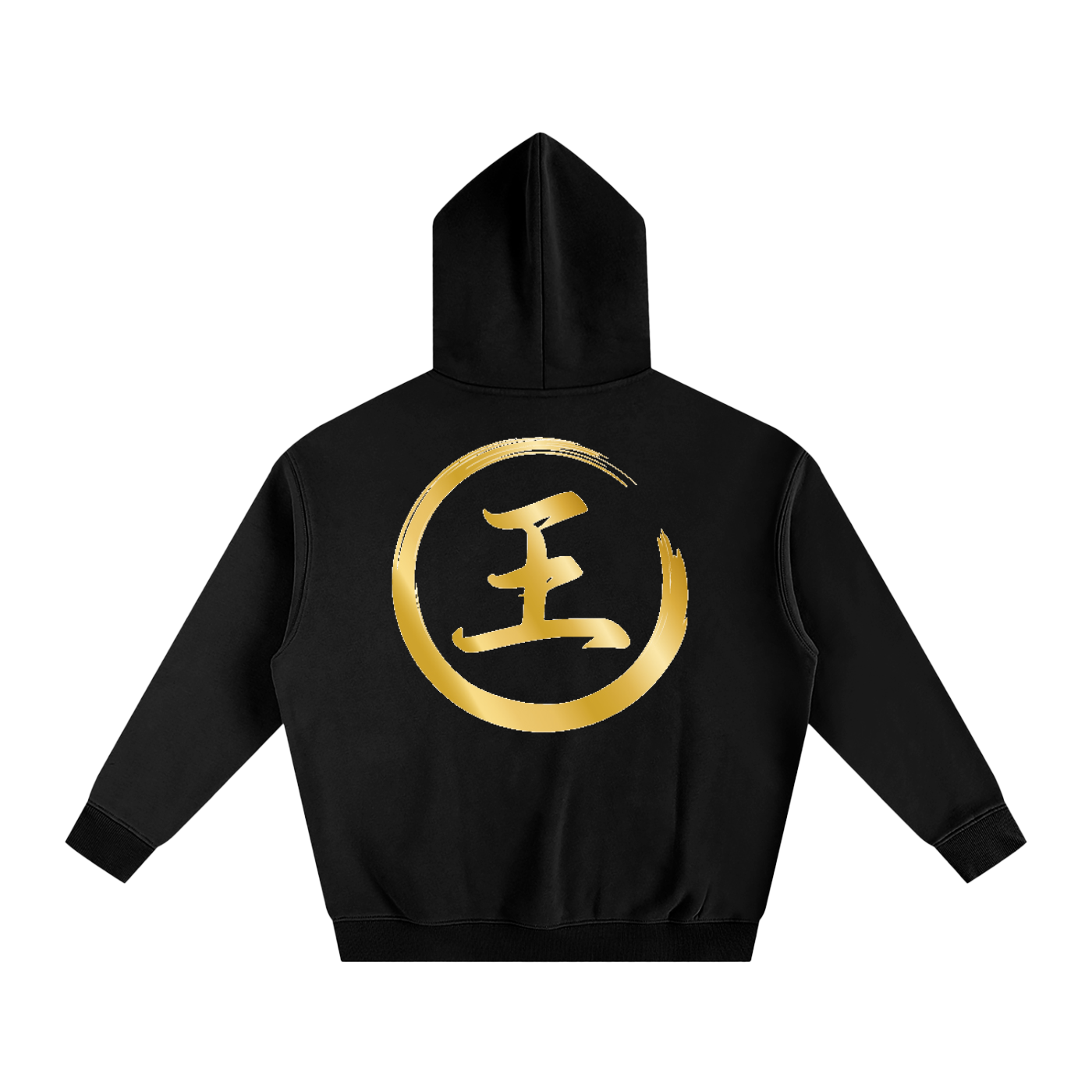 Oversize Fleeced Hoodie - Wang, Gold