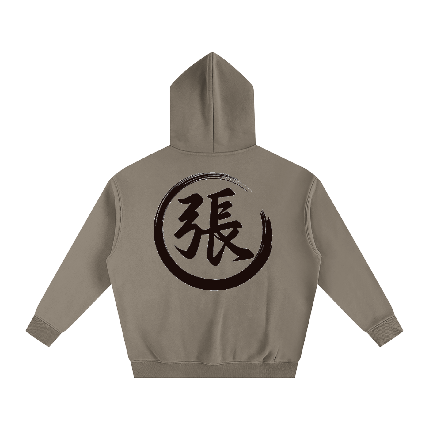 Oversize Fleeced Hoodie - Zhang, Black