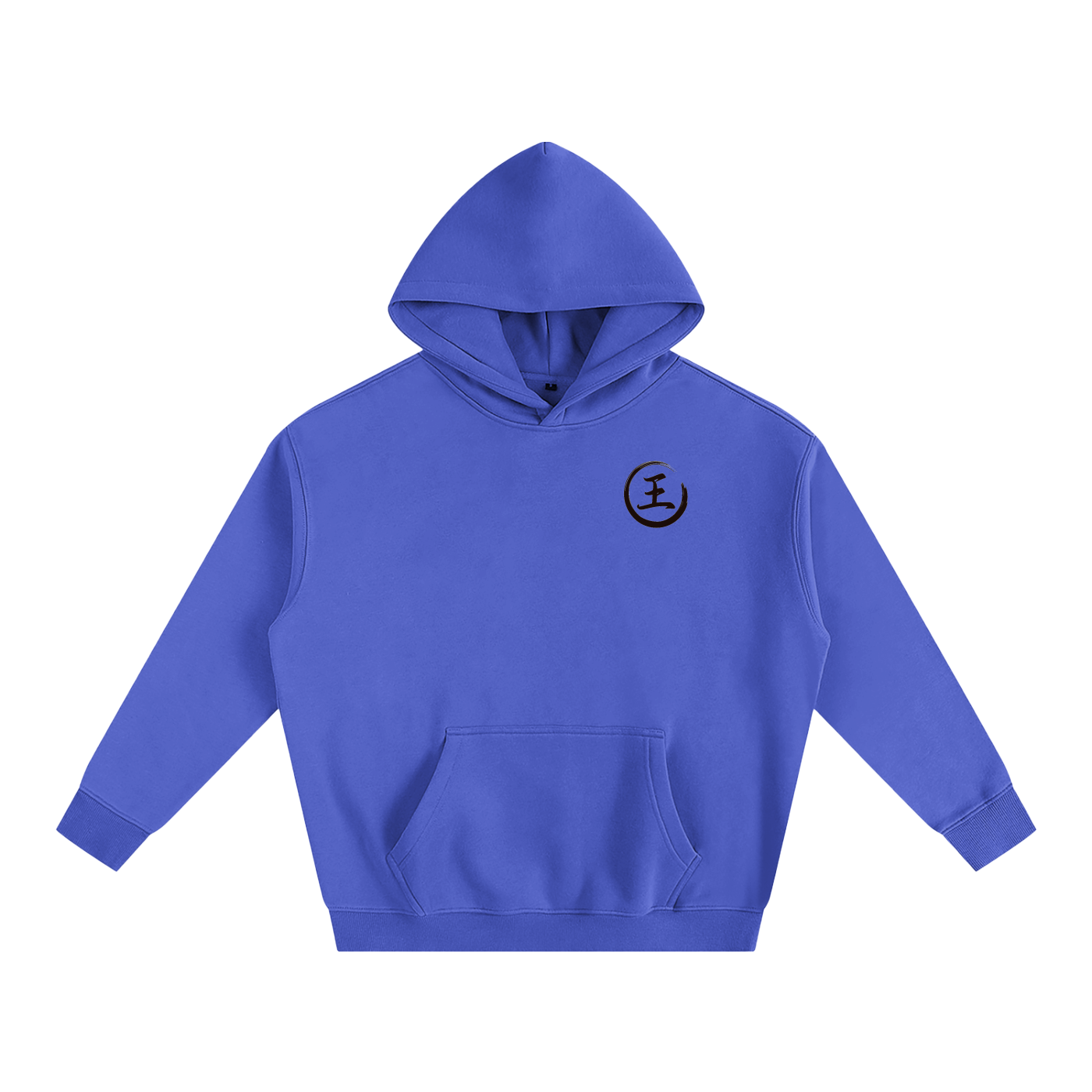 Oversize Fleeced Hoodie - Wang, Black