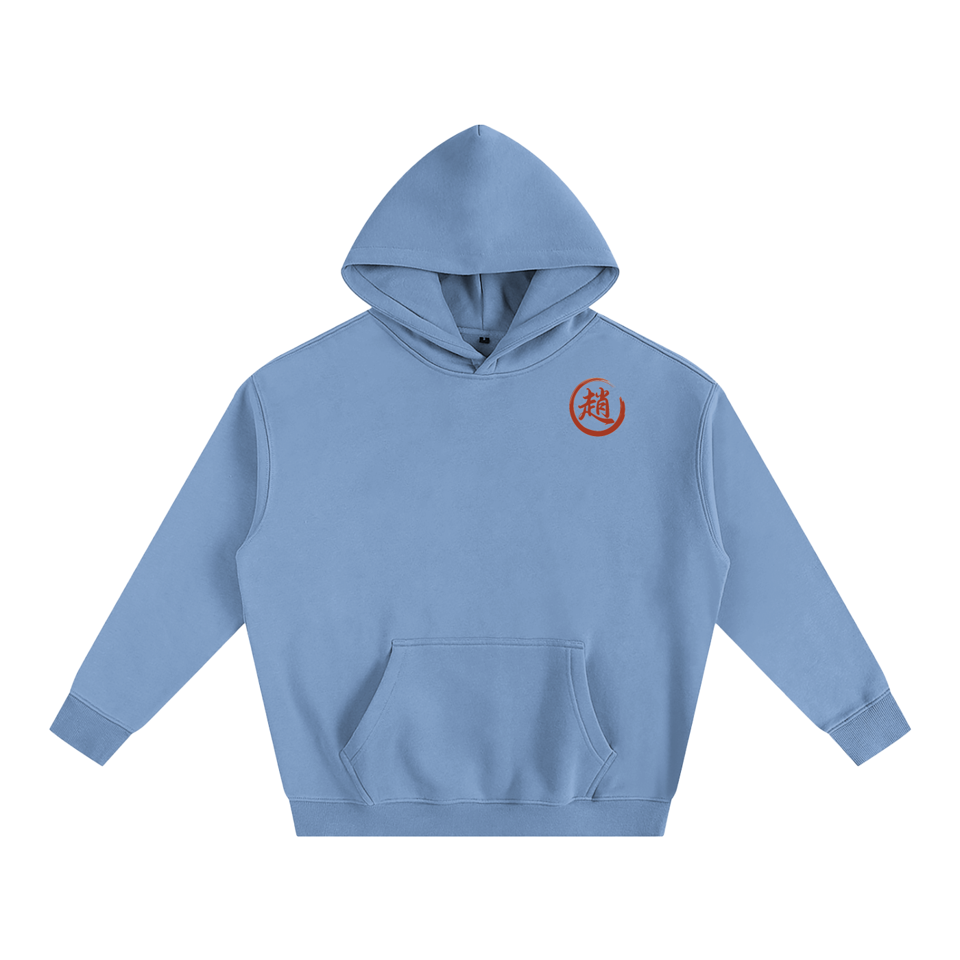 Oversize Fleeced Hoodie - Zhao, Red