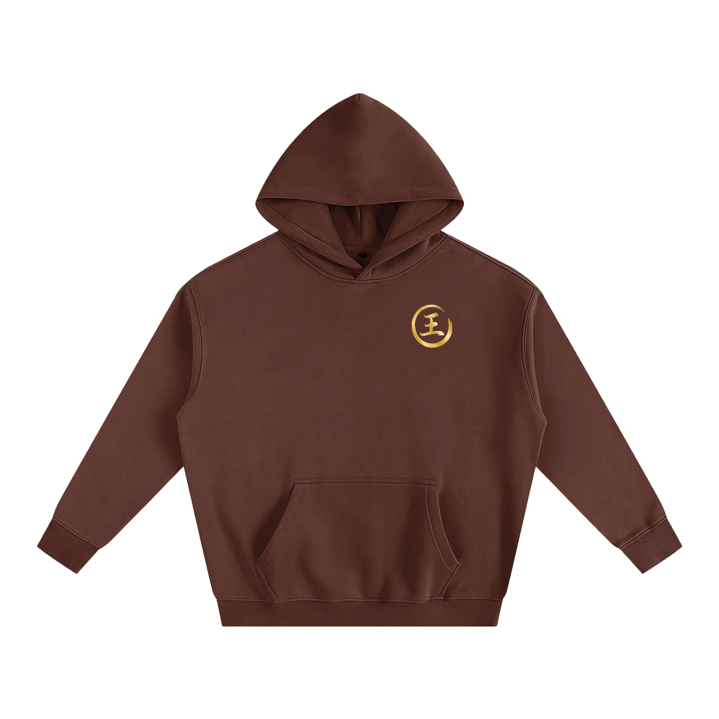 Oversize Fleeced Hoodie - Wang, Gold