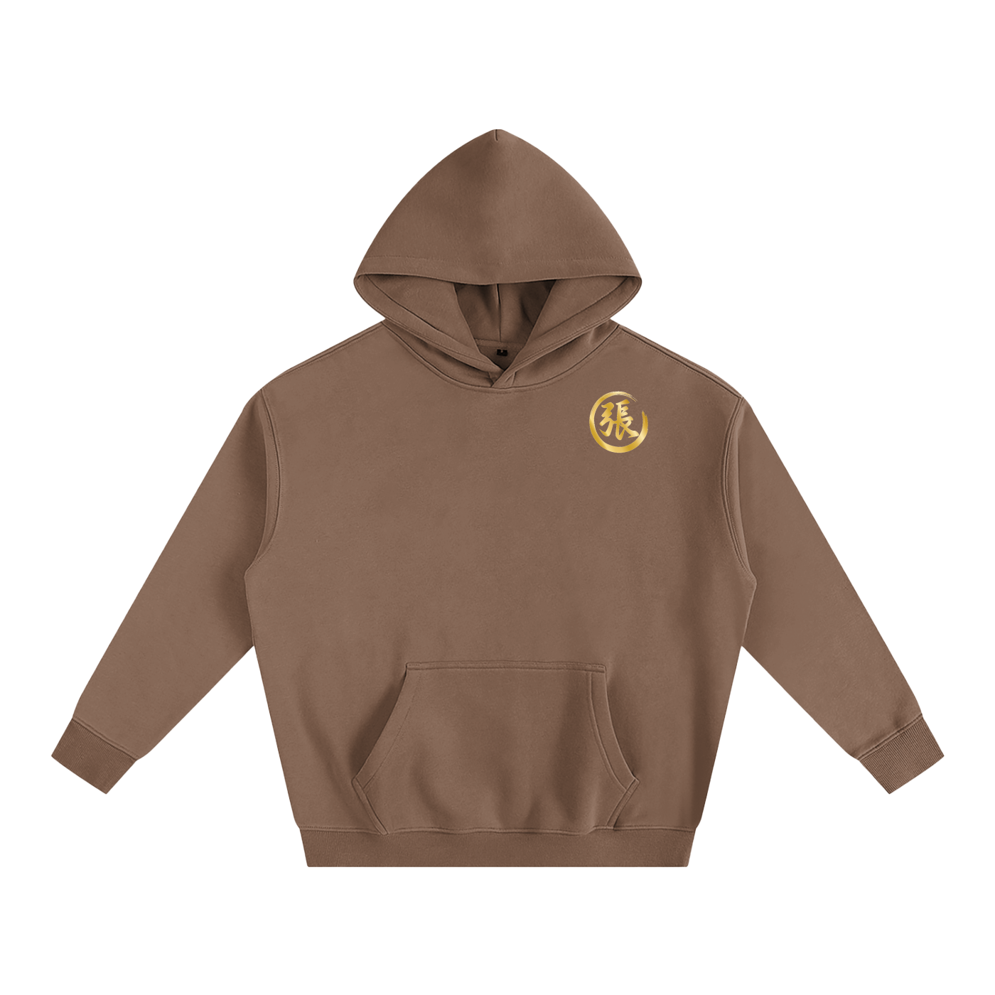Oversize Fleeced Hoodie - Zhang, Gold