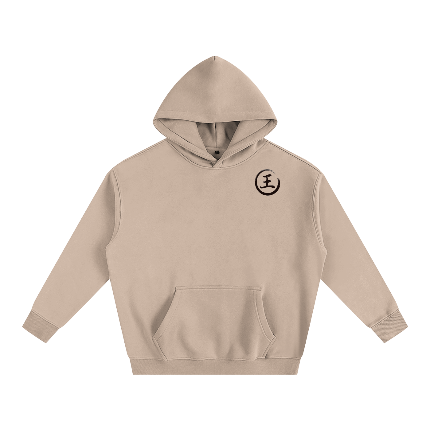 Oversize Fleeced Hoodie - Wang, Black