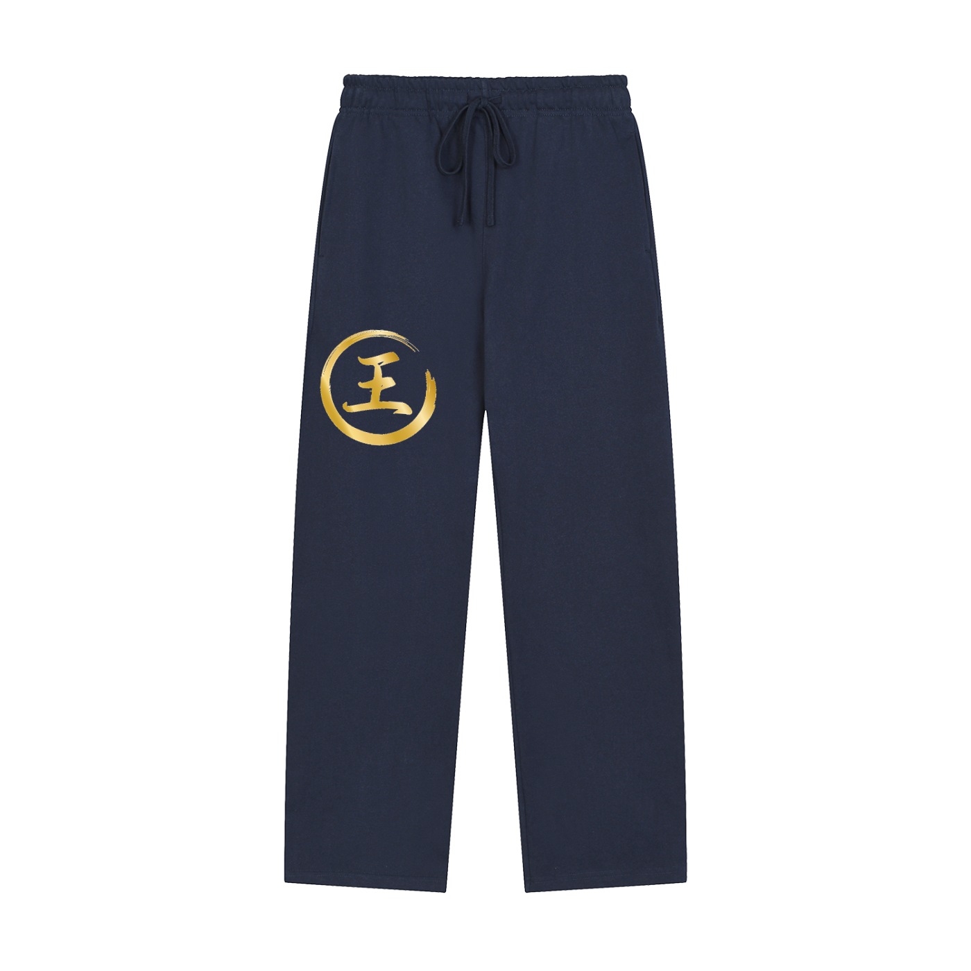 Solid Color Straight-Leg Sweatpants - Wang, Gold