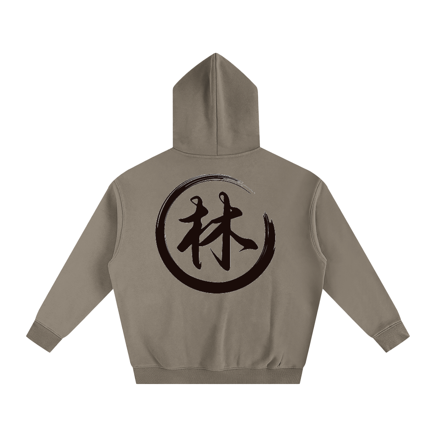 Oversize Fleeced Hoodie - Lin, Black