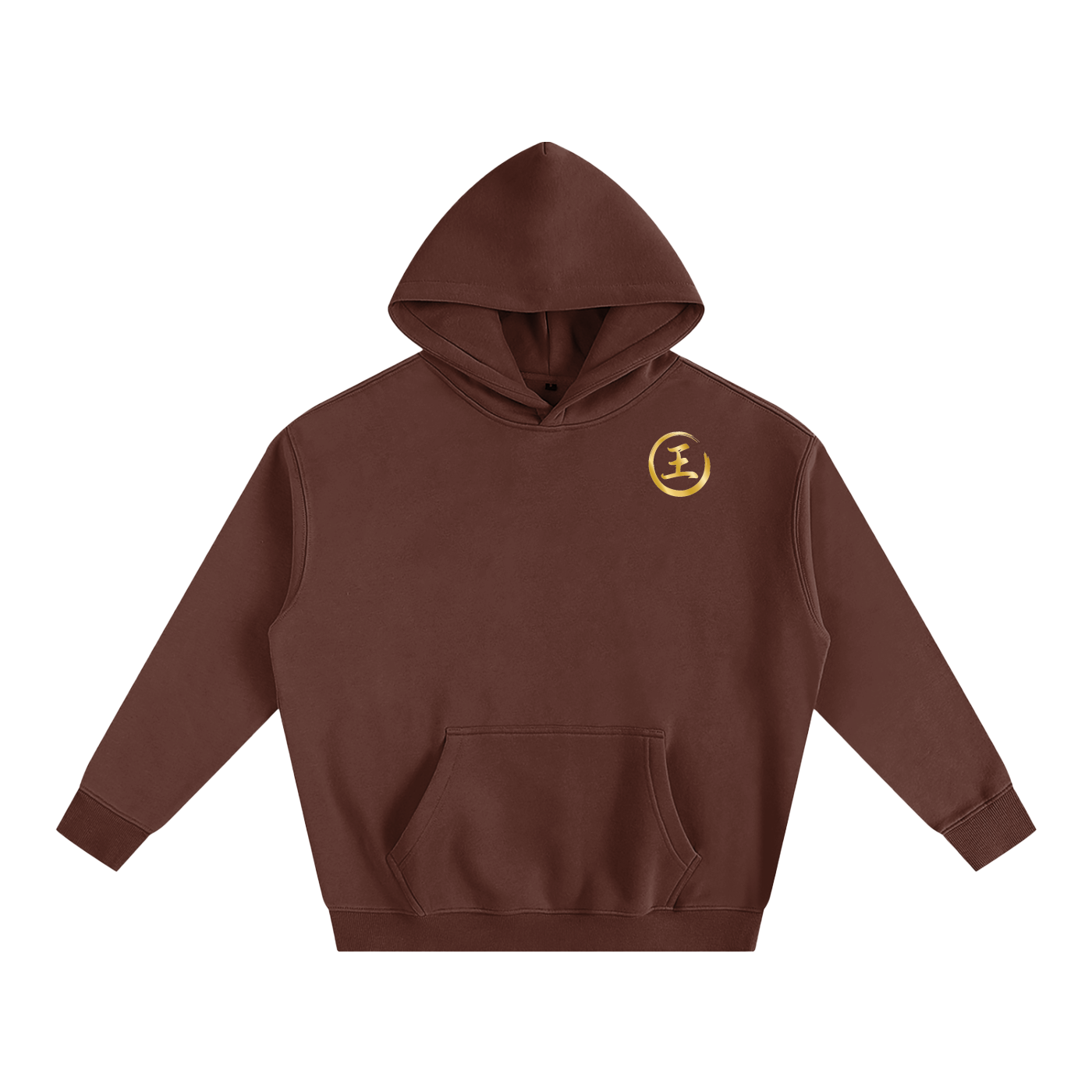 Oversize Fleeced Hoodie - Wang, Gold